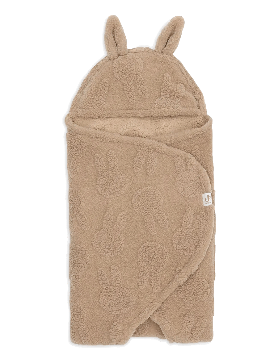 Jollein - Wrap Blanket - Bunny - Cloudy Rib - biscuit - 3
