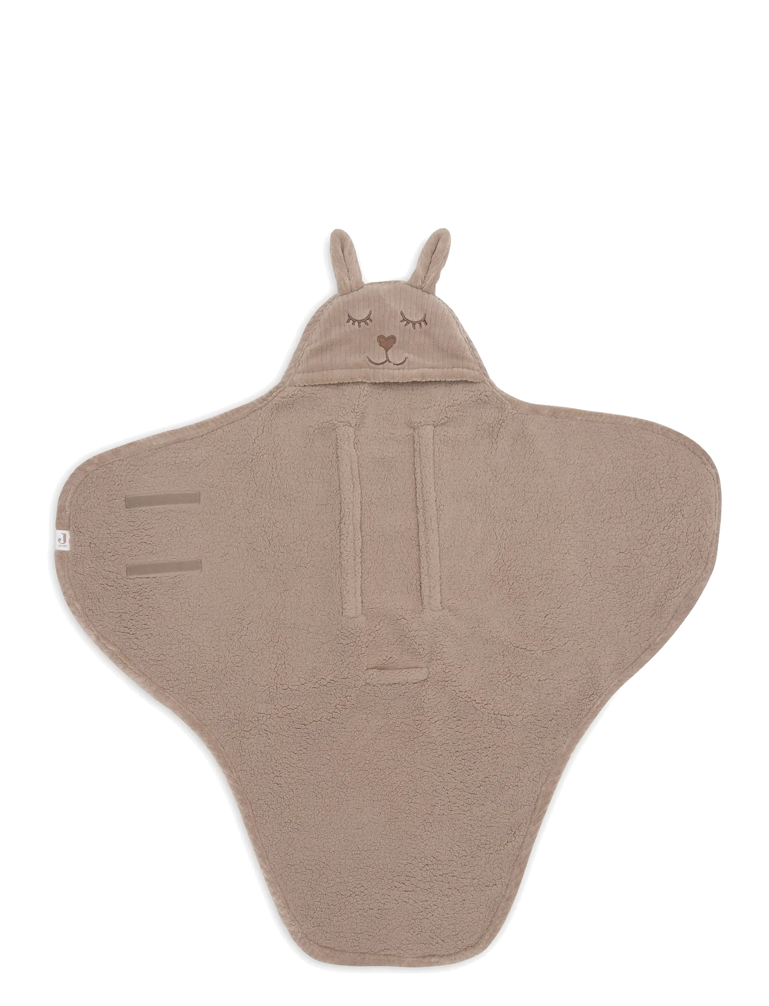 Jollein Wrap Blanket - Bunny - Cloudy Rib - Jollein - MILKY COFFEE / beige