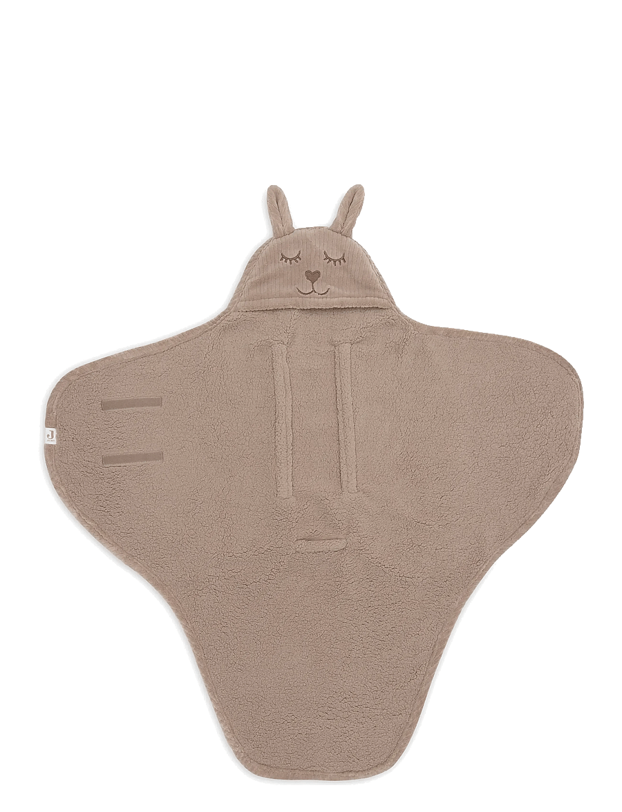 Jollein - Wrap Blanket - Bunny - Cloudy Rib - milky coffee - 0