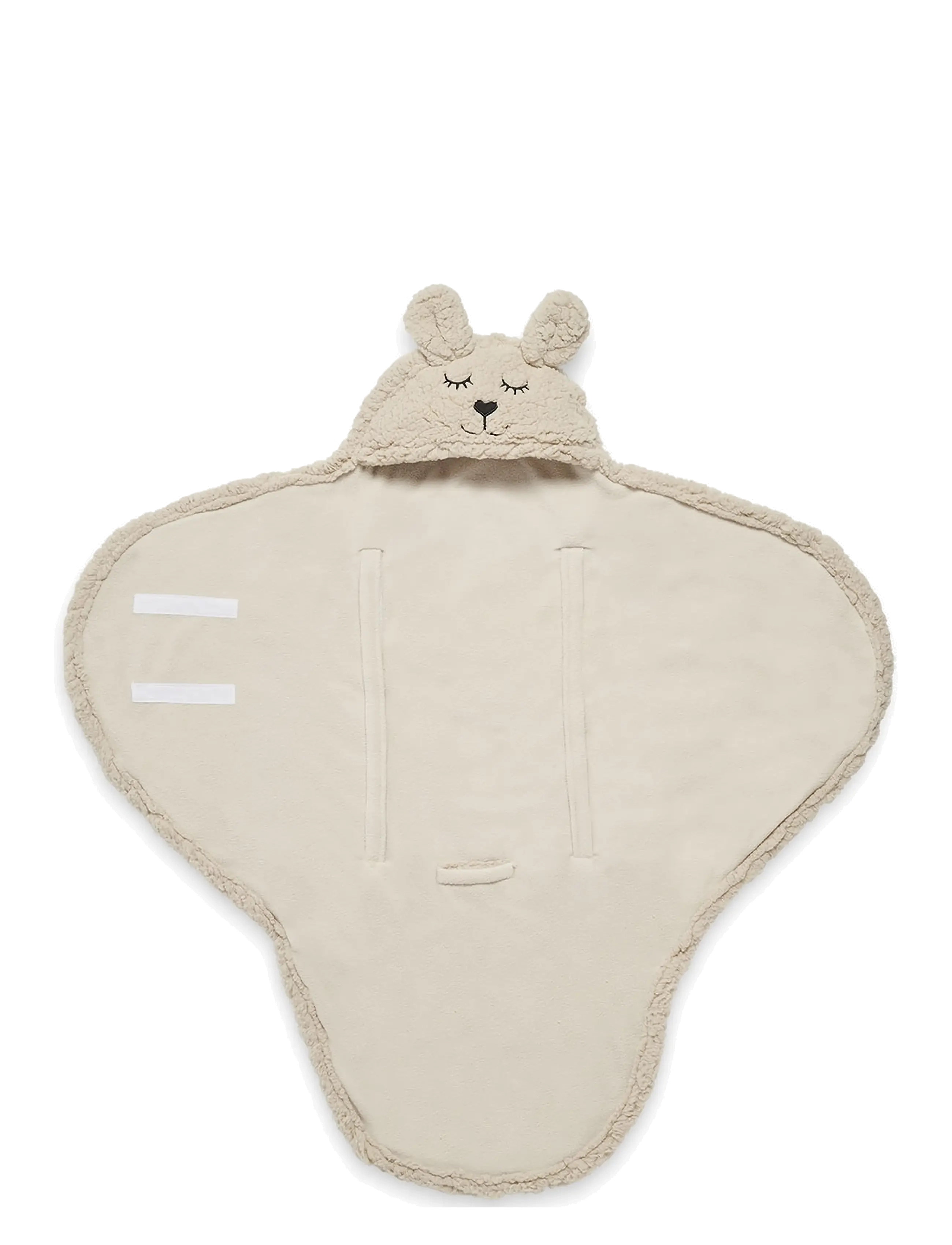 Jollein Wrap Blanket - Bunny - Cloudy Rib - Jollein - NOUGAT / beige