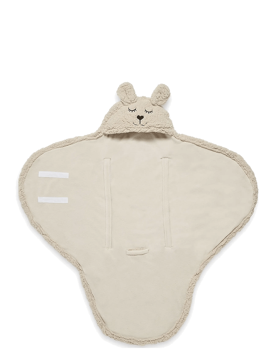 Jollein - Wrap Blanket - Bunny - Cloudy Rib - nougat - 0