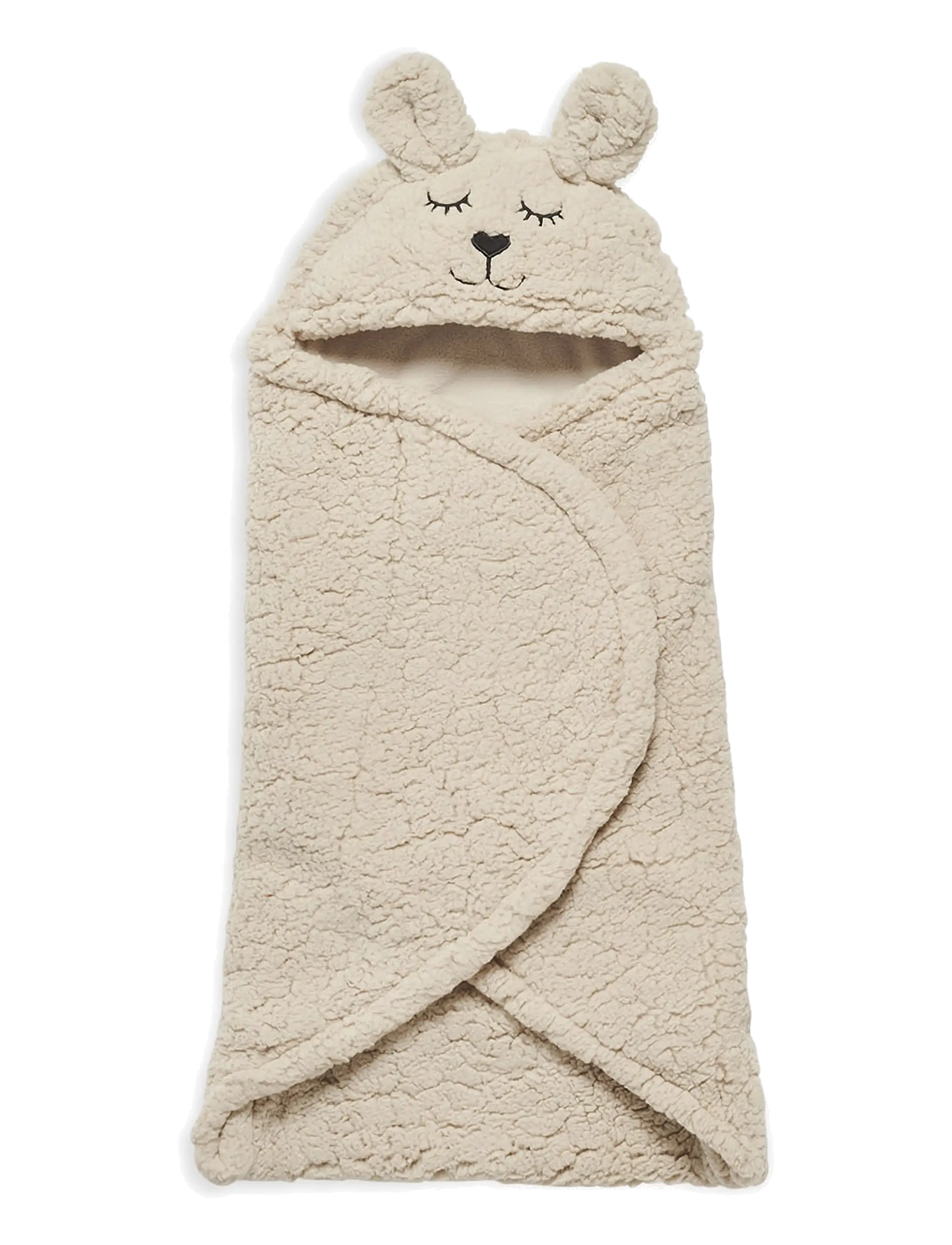 Jollein - Wrap Blanket - Bunny - Cloudy Rib - nougat - 1