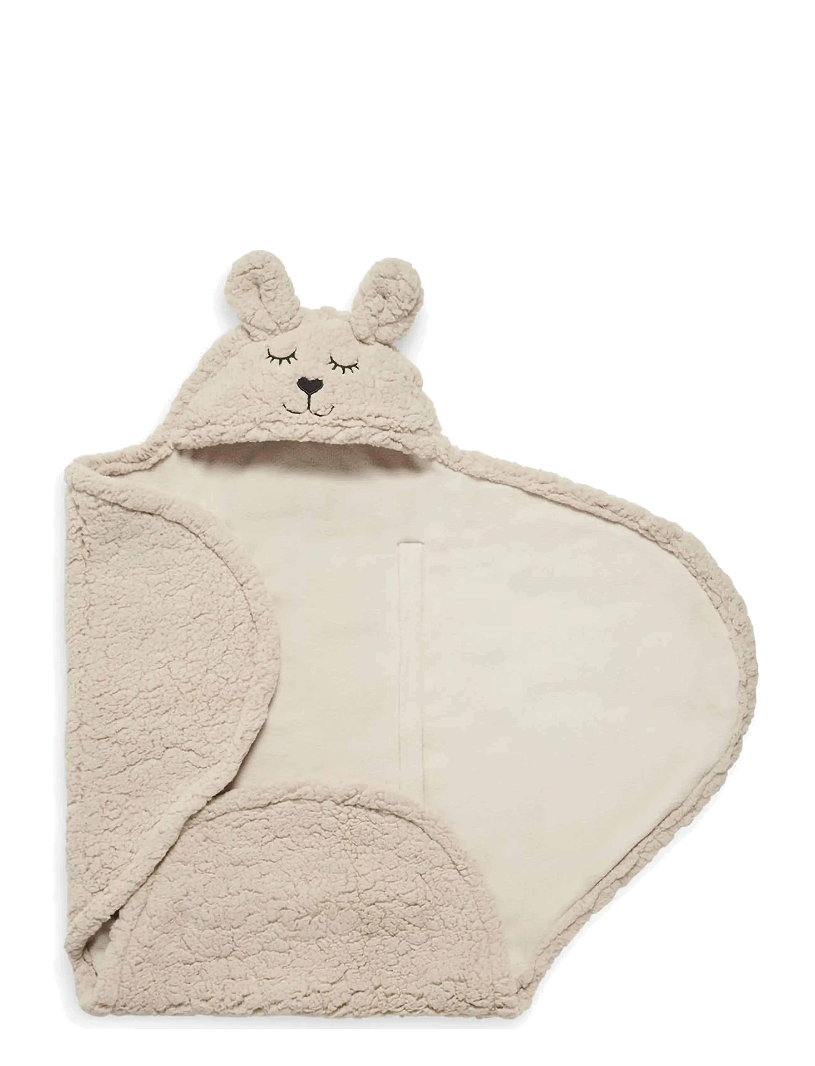 Jollein - Wrap Blanket - Bunny - Cloudy Rib - nougat - 2