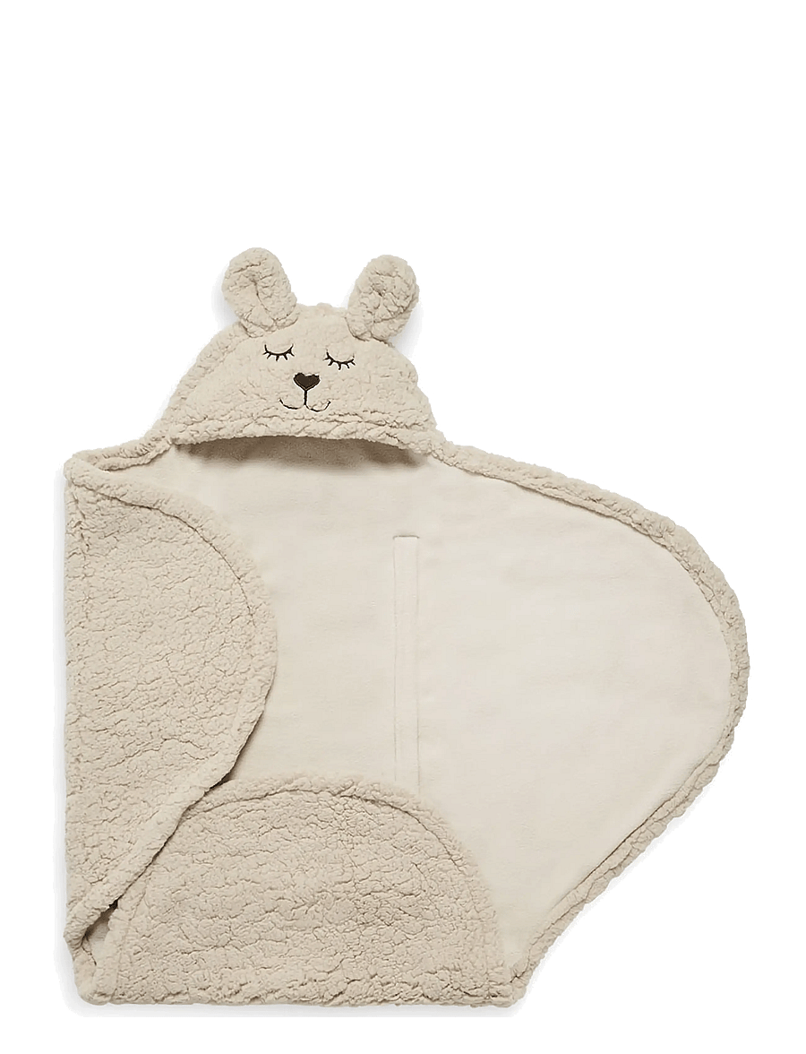 Jollein - Wrap Blanket - Bunny - Cloudy Rib - nougat - 2