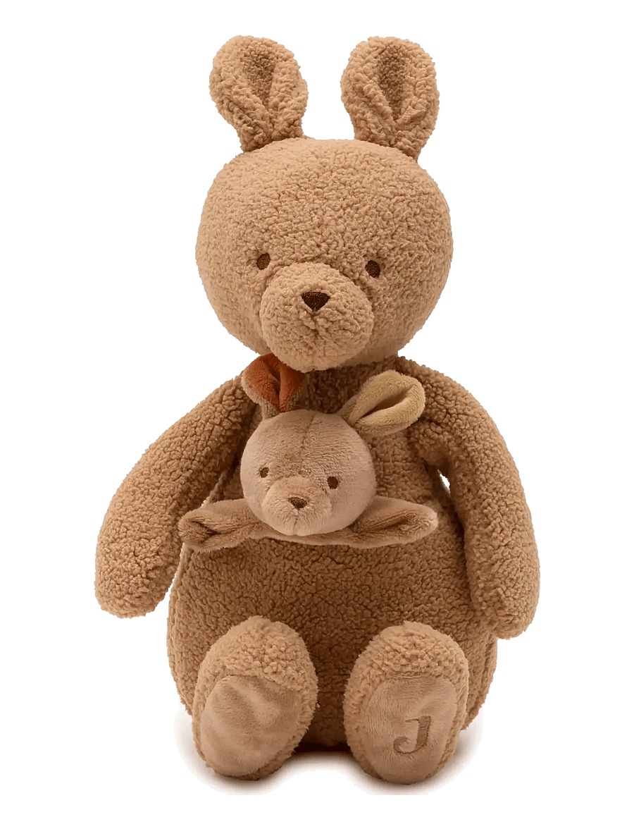 Jollein - Stuffed Animal - mjukisdjur - kangaroots - 1