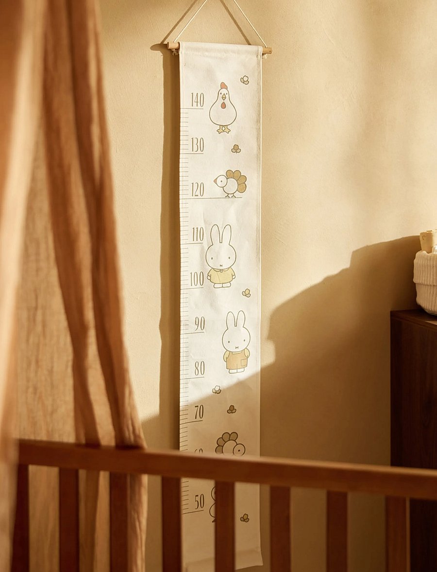 Jollein - Growth Chart - väggdekor - miffy family farm - 0