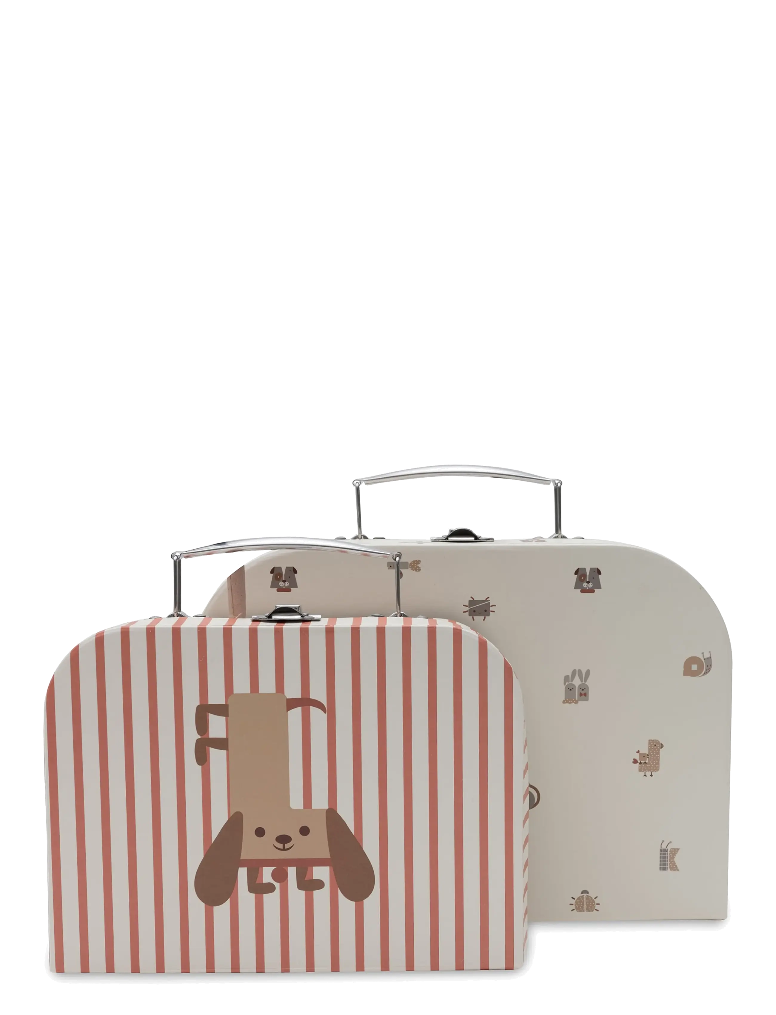 Jollein Toys Suitcase - 2 Pack - Kids home - ANIMAL FRIENDS / cream