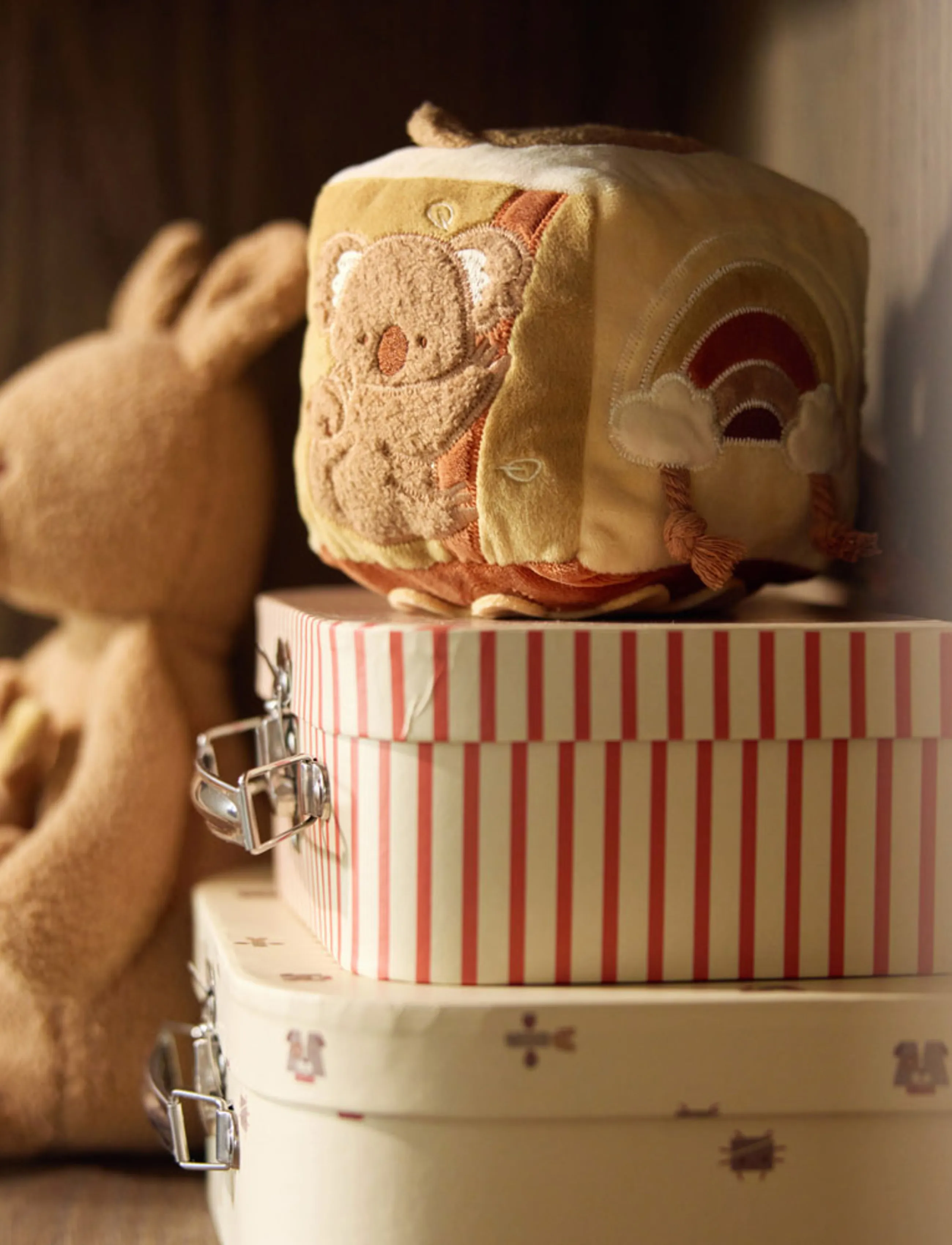 Jollein Spielzeug Suitcase 2 Pack, 25X17.5, Storage, Creme - Storage Boxes, Kinder