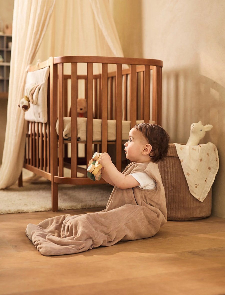 Jollein - Baby Sleeping Bag Sleeveless - Velvet - beebi magamiskotid - milky coffee - 0