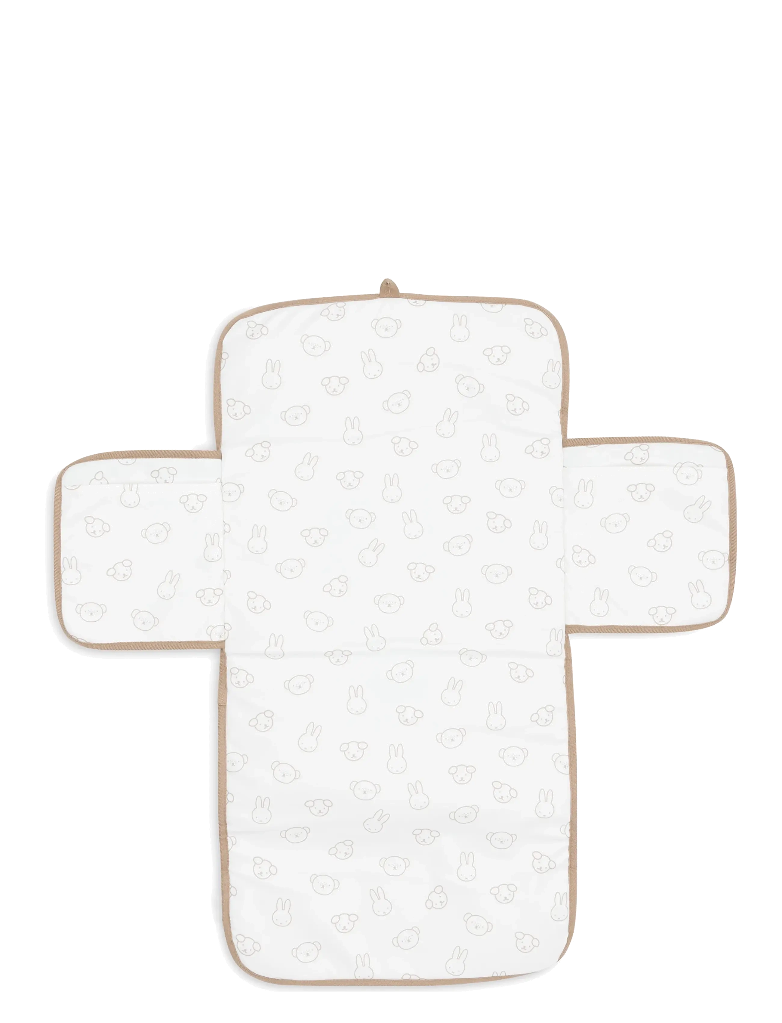 Jollein - Changing Pad with Storage Pockets Jacquard Teddy - skötdbäddar - biscuit - 2