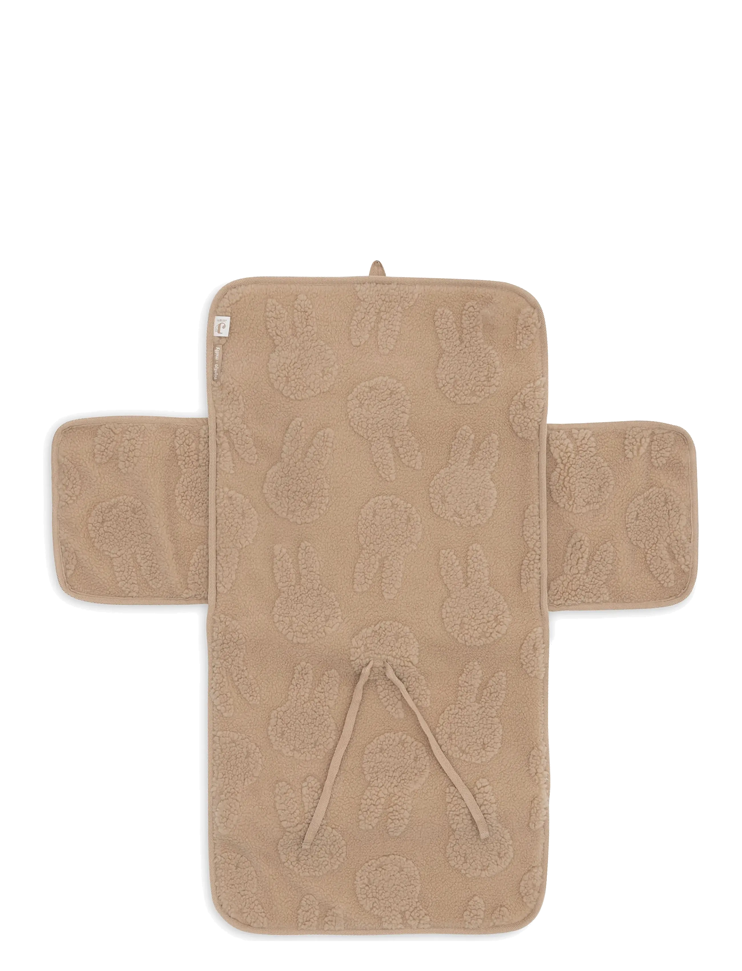 Jollein - Changing Pad with Storage Pockets Jacquard Teddy - skötdbäddar - biscuit - 3
