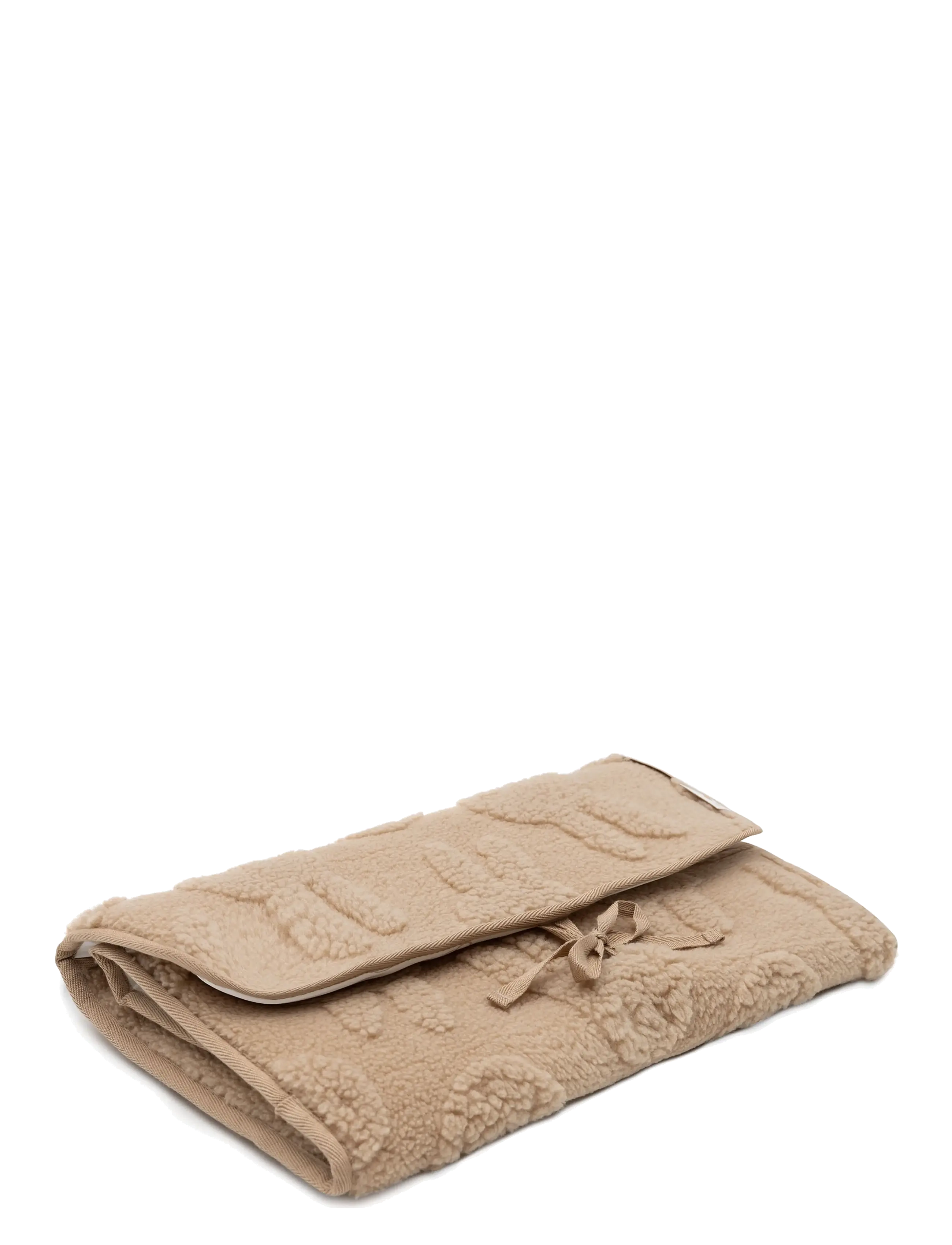 Jollein - Changing Pad with Storage Pockets Jacquard Teddy - skötdbäddar - biscuit - 4