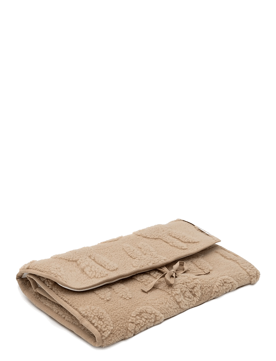 Jollein - Changing Pad with Storage Pockets Jacquard Teddy - skötdbäddar - biscuit - 4