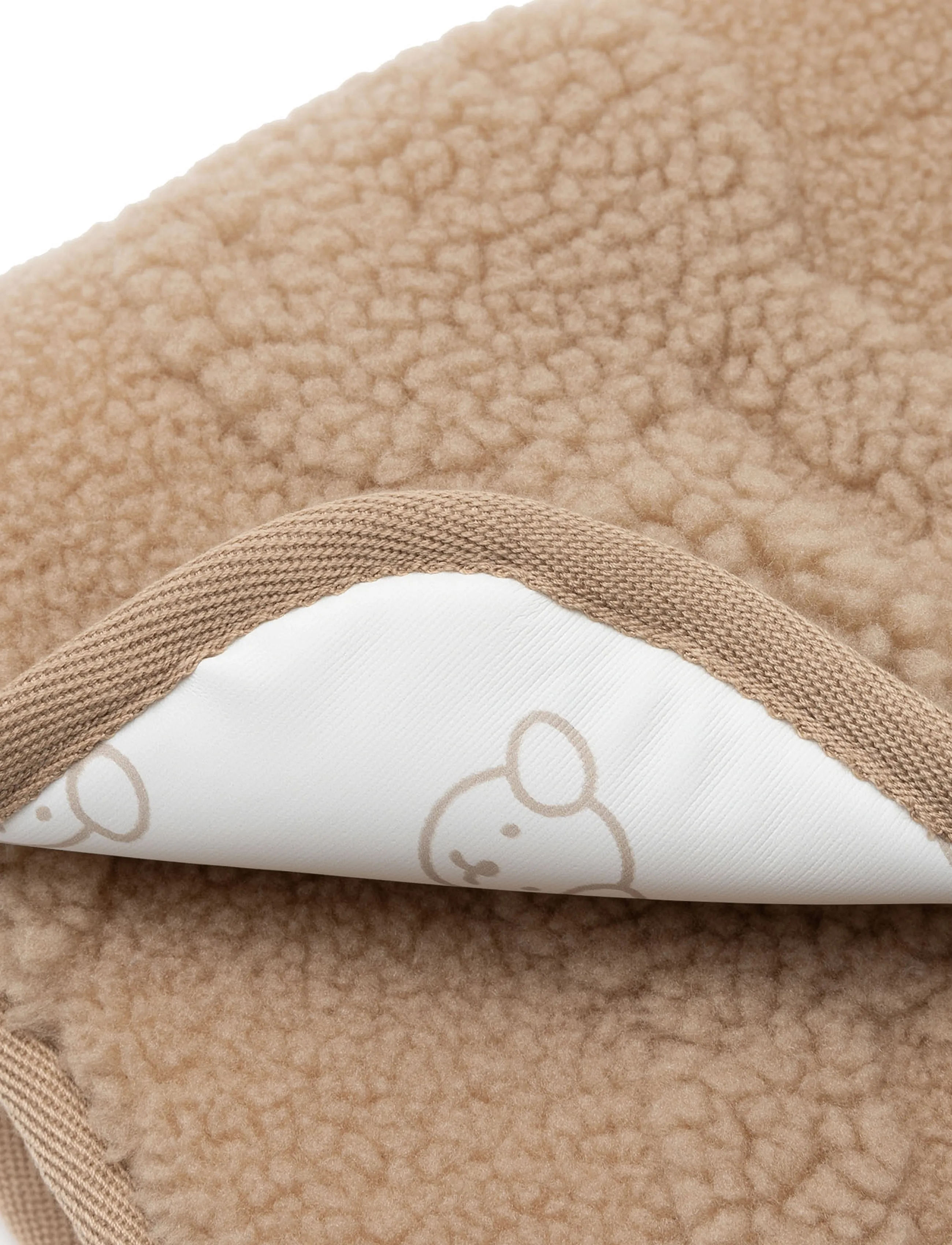 Jollein - Changing Pad with Storage Pockets Jacquard Teddy - skötdbäddar - biscuit - 5