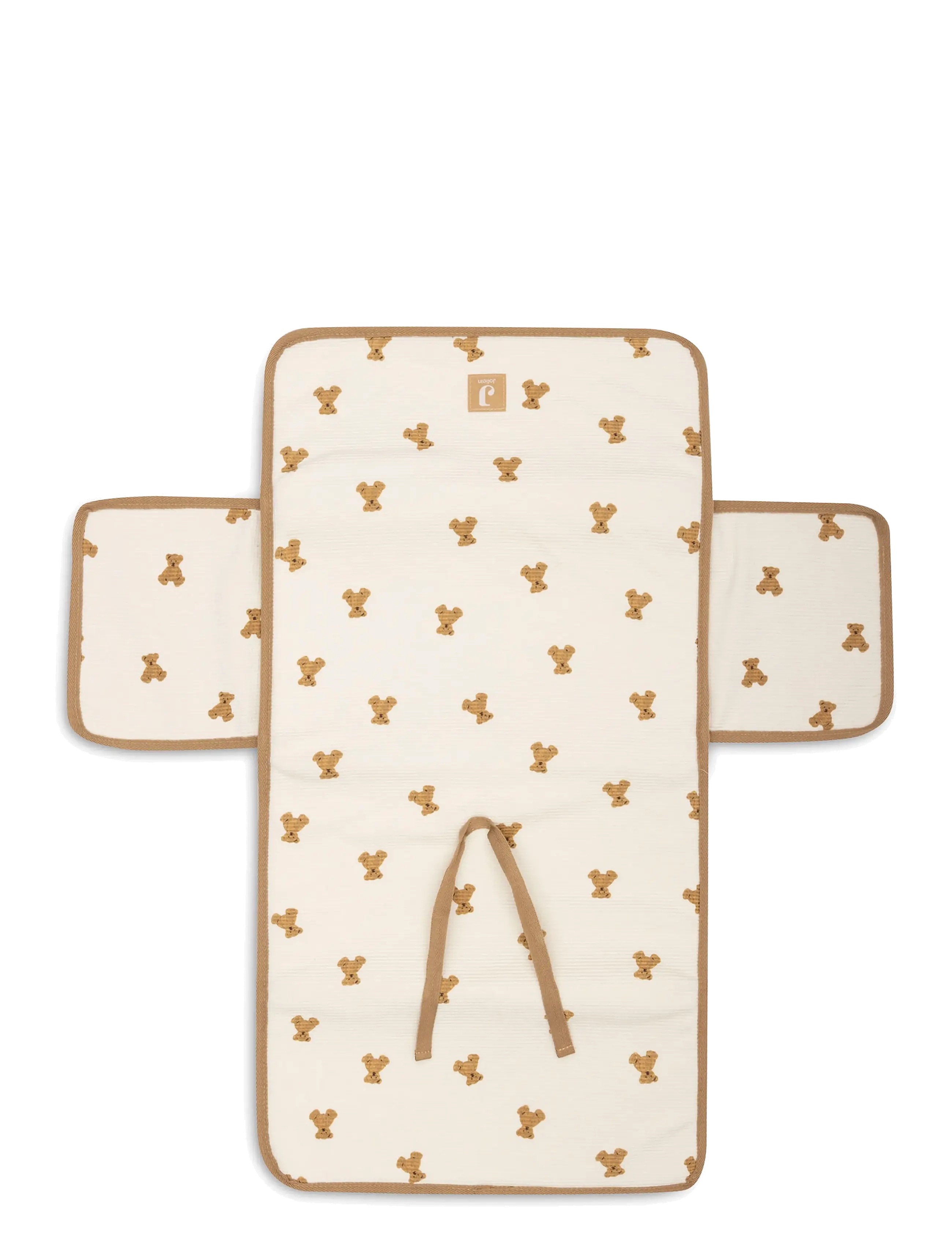 Jollein - Changing Pad With Storage Pockets - Mini Teddy Bear - mini teddy bear - 1