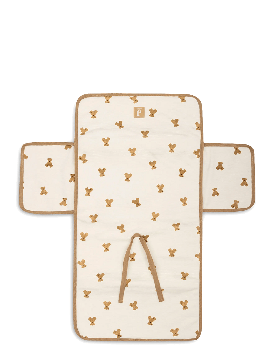 Jollein - Changing Pad With Storage Pockets - Mini Teddy Bear - mini teddy bear - 1