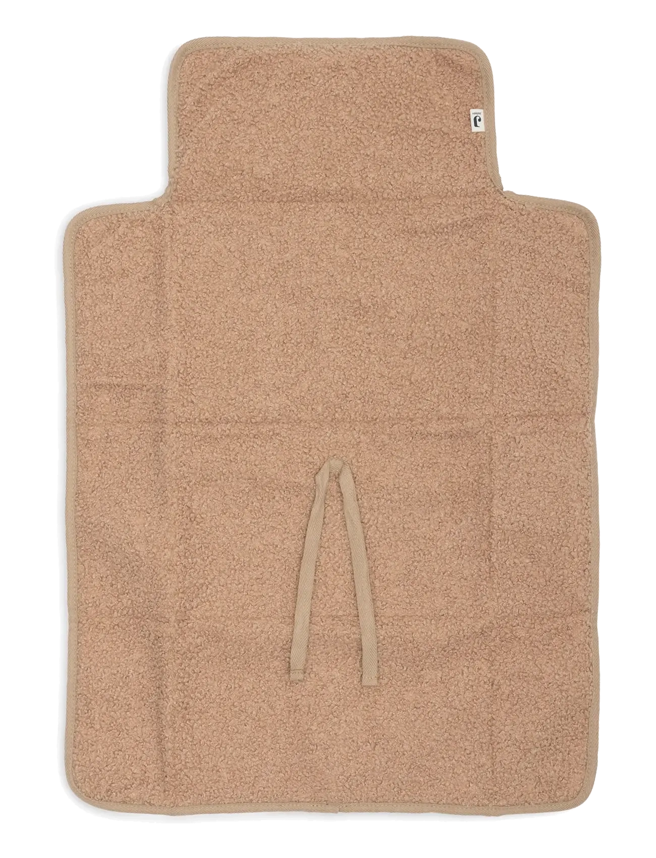 Jollein - Changing Pad With Storage Pockets - Cloudy Rib - skötdbäddar - biscuit - 3