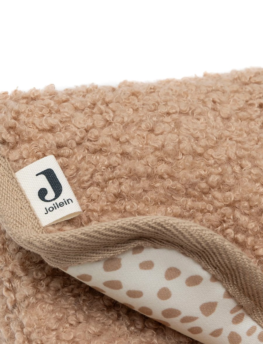 Jollein - Changing Pad With Storage Pockets - Cloudy Rib - skötdbäddar - biscuit - 5