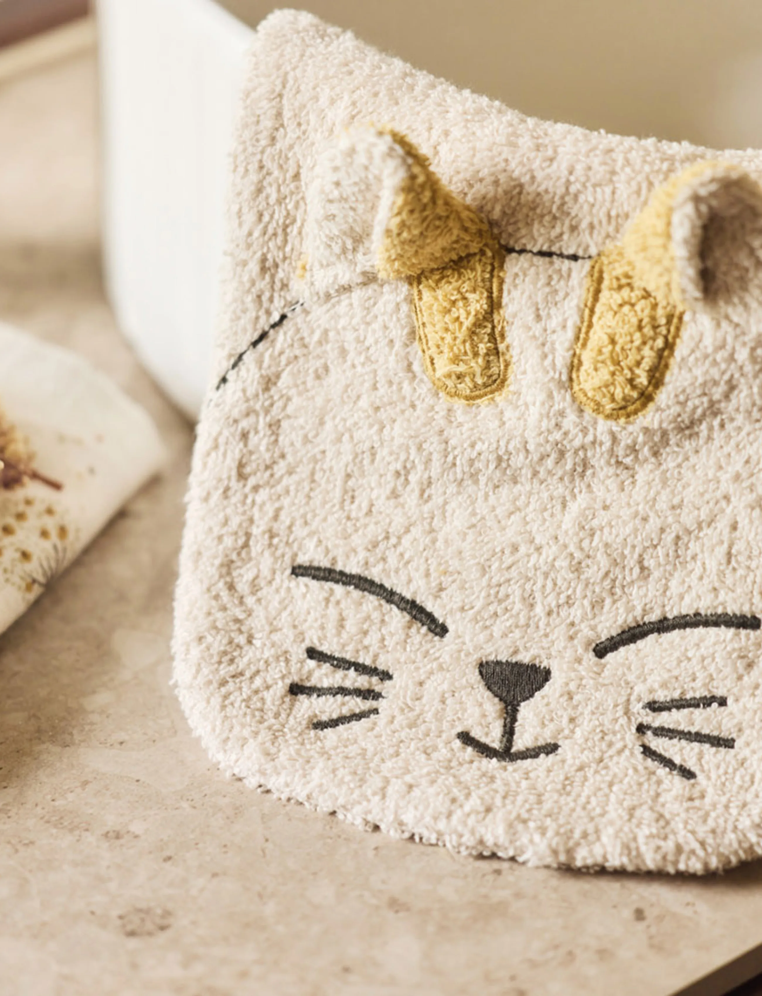 Jollein Washcloth Terry - Pets, 27X16, Beige, Badetid > Klude, Børn