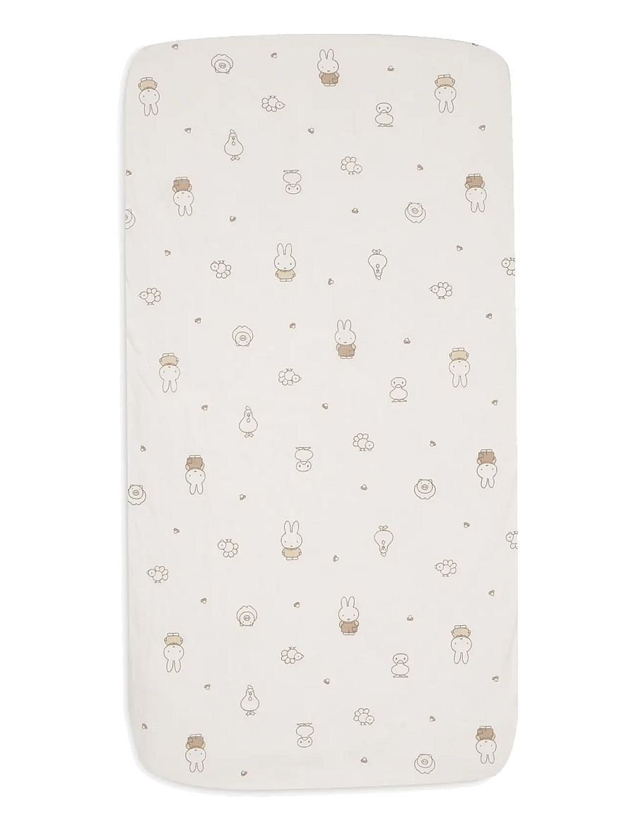 Jollein - Fitted Sheet - Jersey - miffy family farm - 1