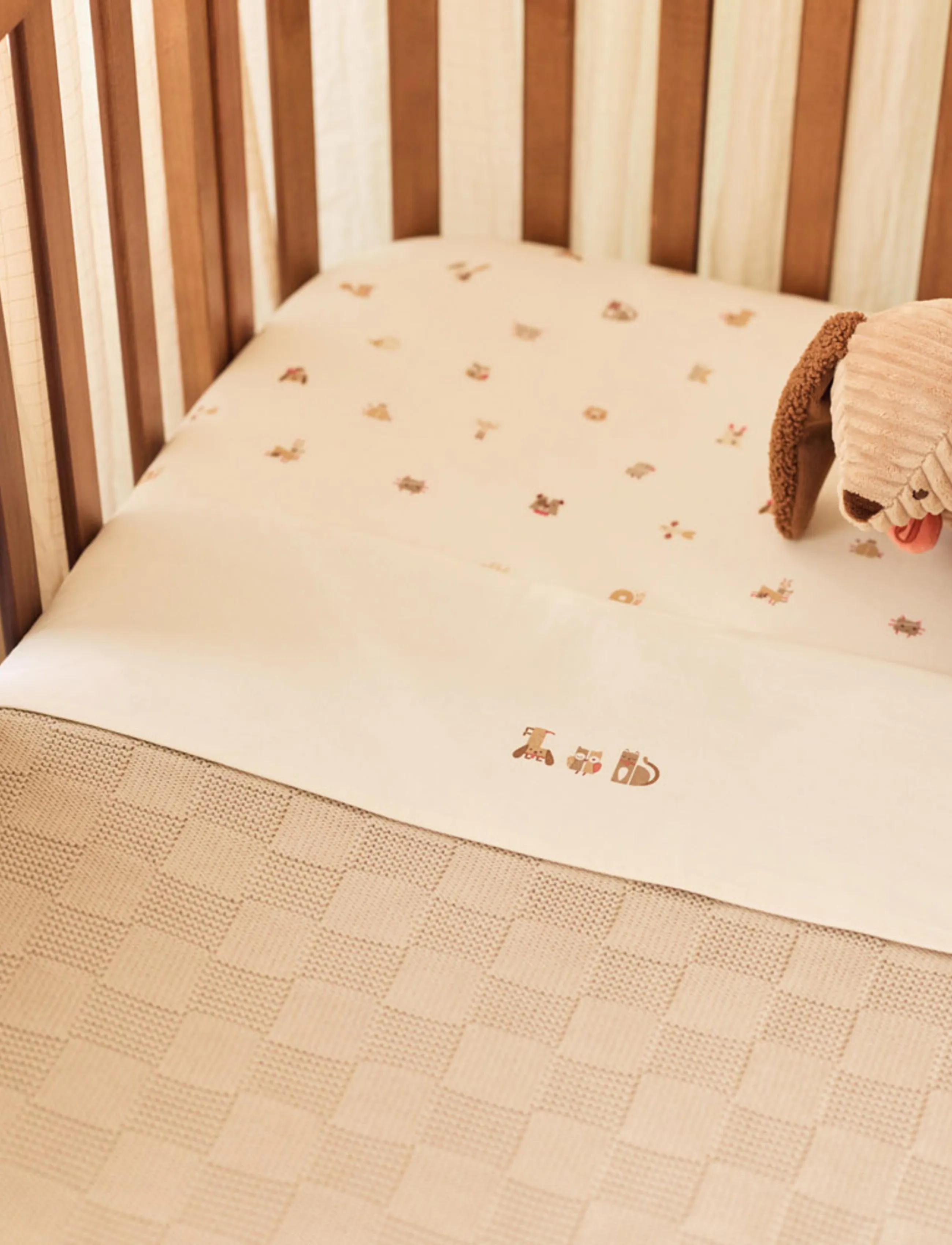 Jollein Fitted Sheet - Jersey, 60X120, Cream, Søvntid > Sengelinned, Børn