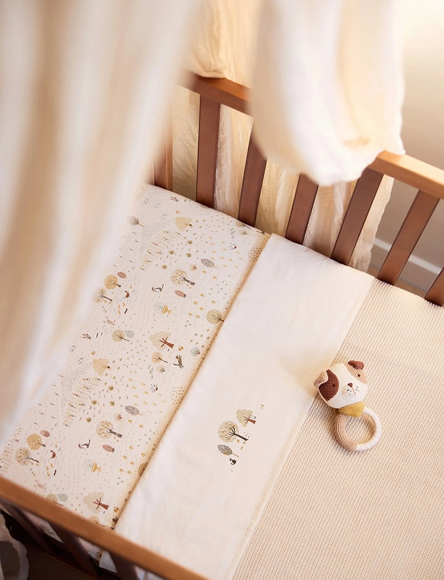 Jollein - Fitted Sheet - Jersey - voodilinad - tiny park - 0