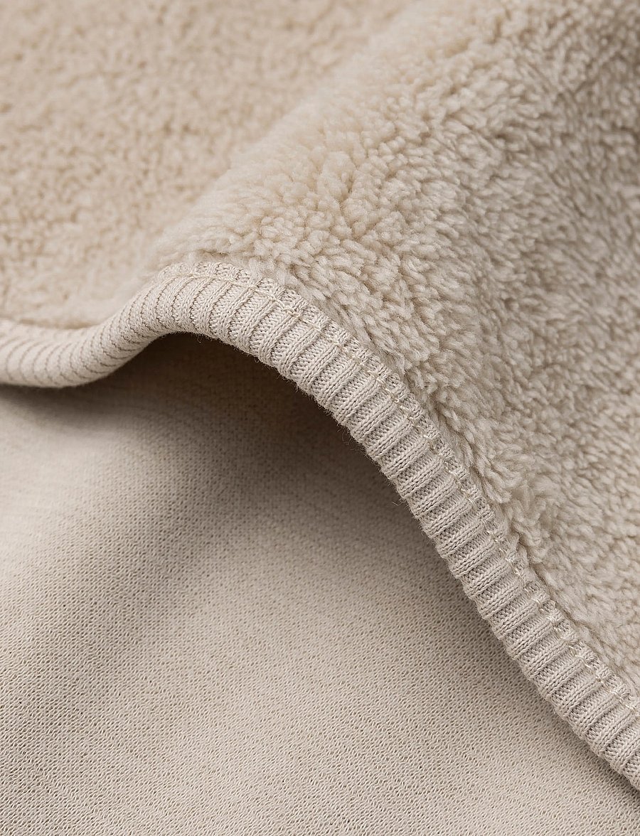 Jollein - Blanket - Reversible - Basic - Sherpa - Jersey - babydecken - warm sand - 4
