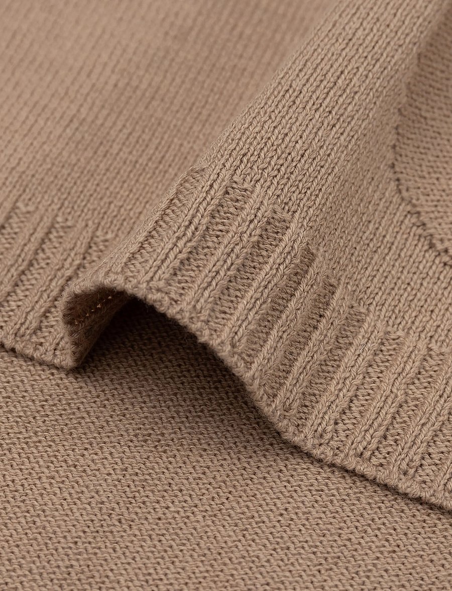 Jollein - Blanket - Basic Knit - babyfiltar - biscuit - 5