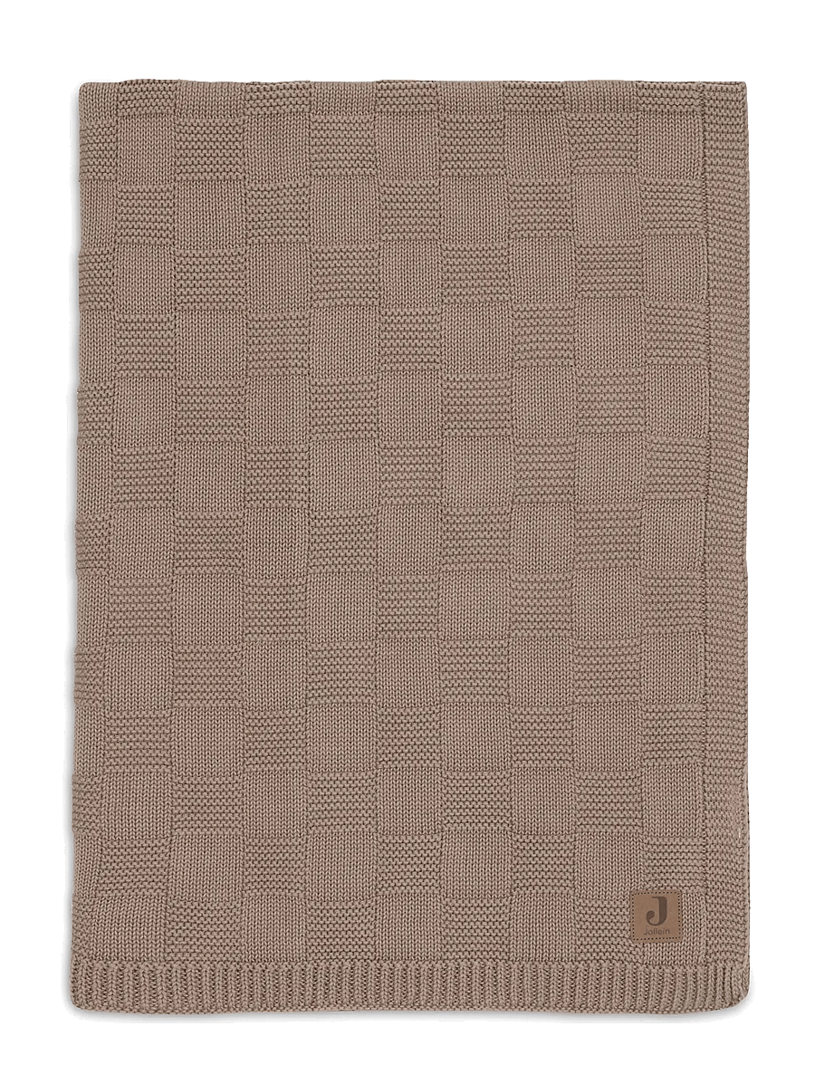 Jollein - Blanket - Box Knit - GOTS - milky coffee - 1