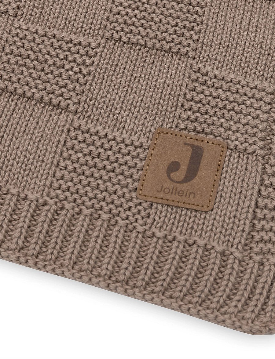 Jollein - Blanket - Box Knit - GOTS - milky coffee - 4