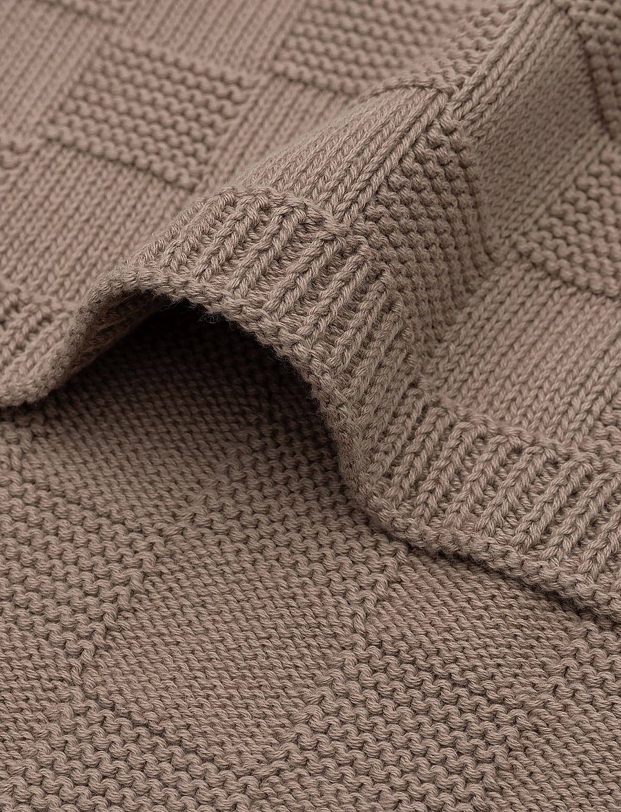 Jollein - Blanket - Box Knit - GOTS - milky coffee - 5
