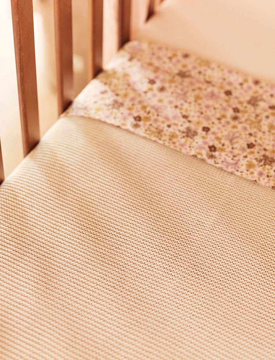 Jollein - Blanket - Box Knit - GOTS - babyfiltar - oatmeal - 0