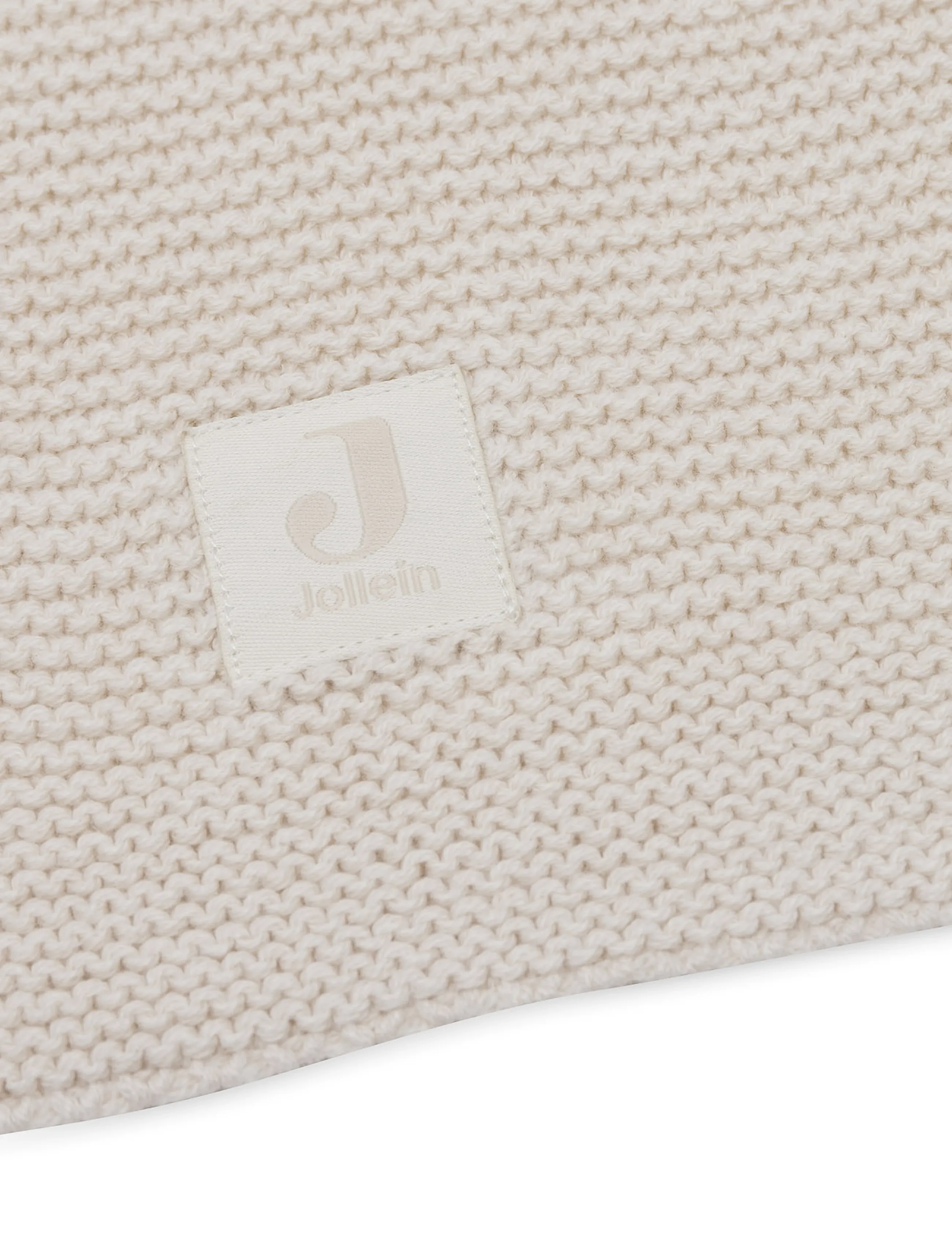 Jollein - Blanket - Box Knit - GOTS - babyfiltar - oatmeal - 4