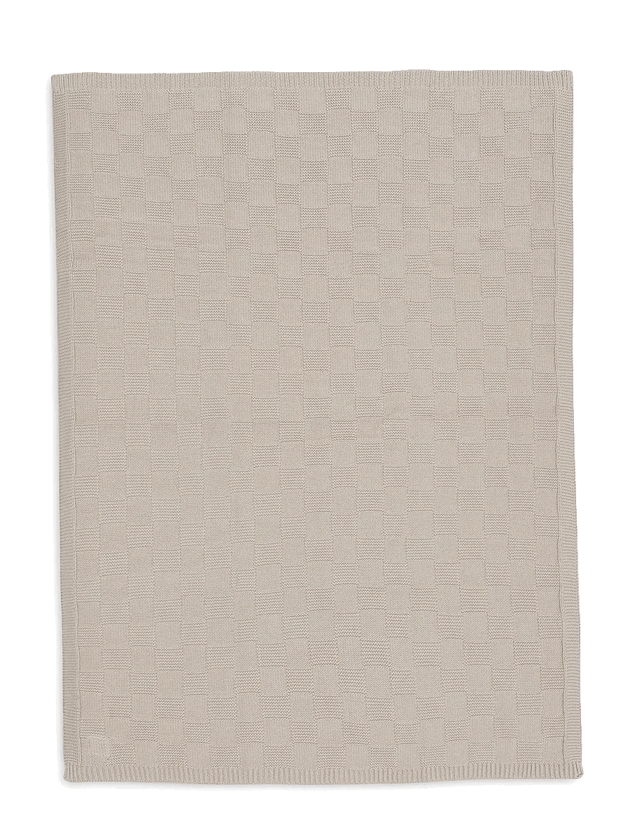 Jollein - Blanket - Box Knit - GOTS - babyfiltar - warm sand - 2