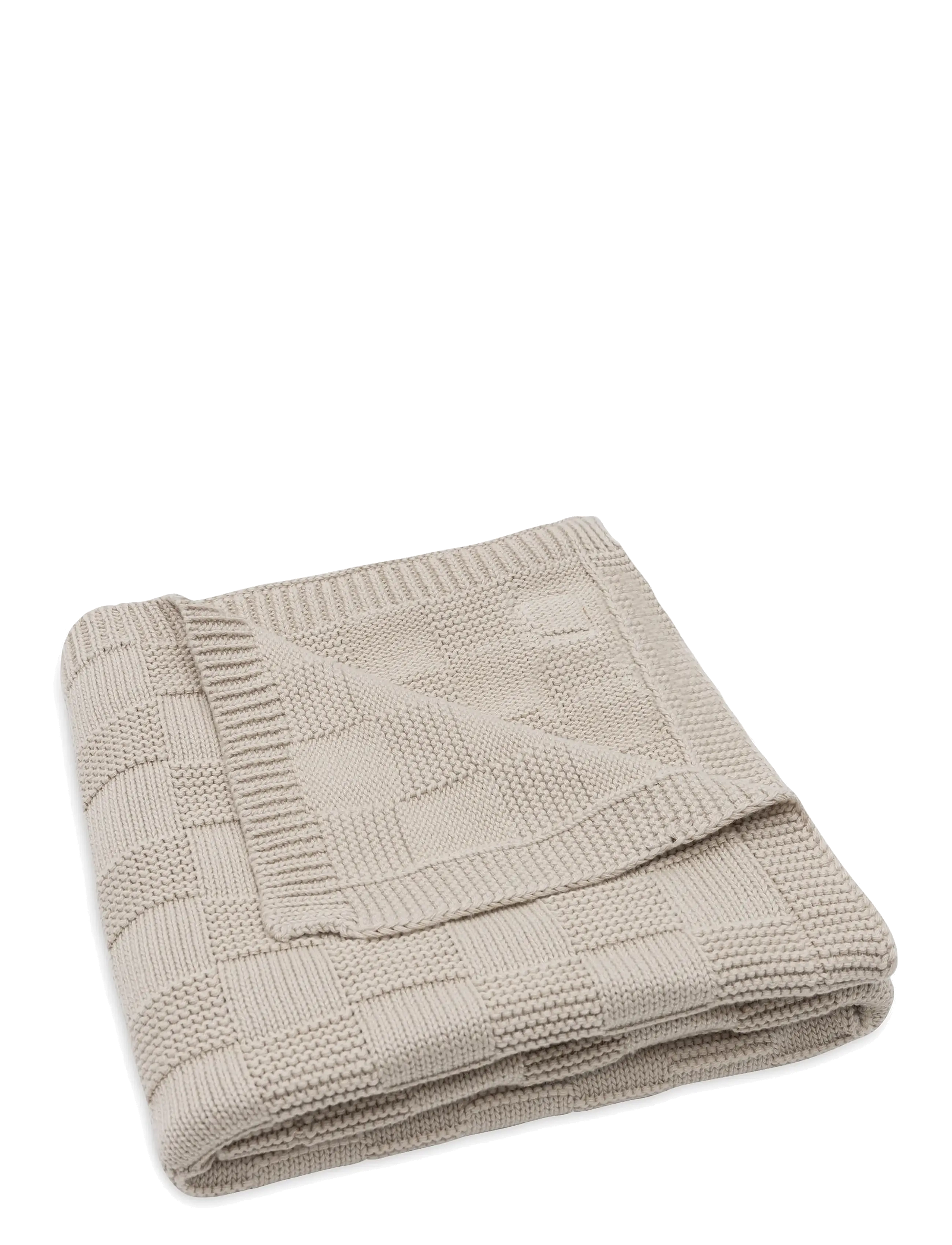 Jollein - Blanket - Box Knit - GOTS - babyfiltar - warm sand - 3