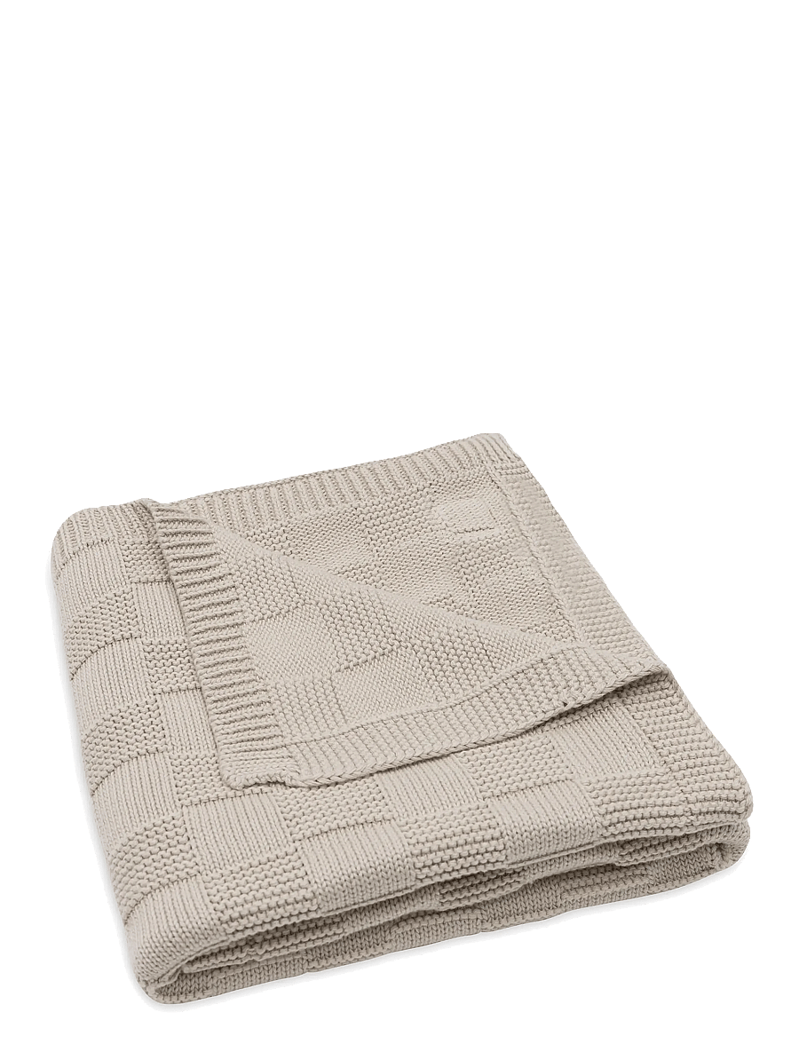 Jollein - Blanket - Box Knit - GOTS - babyfiltar - warm sand - 3