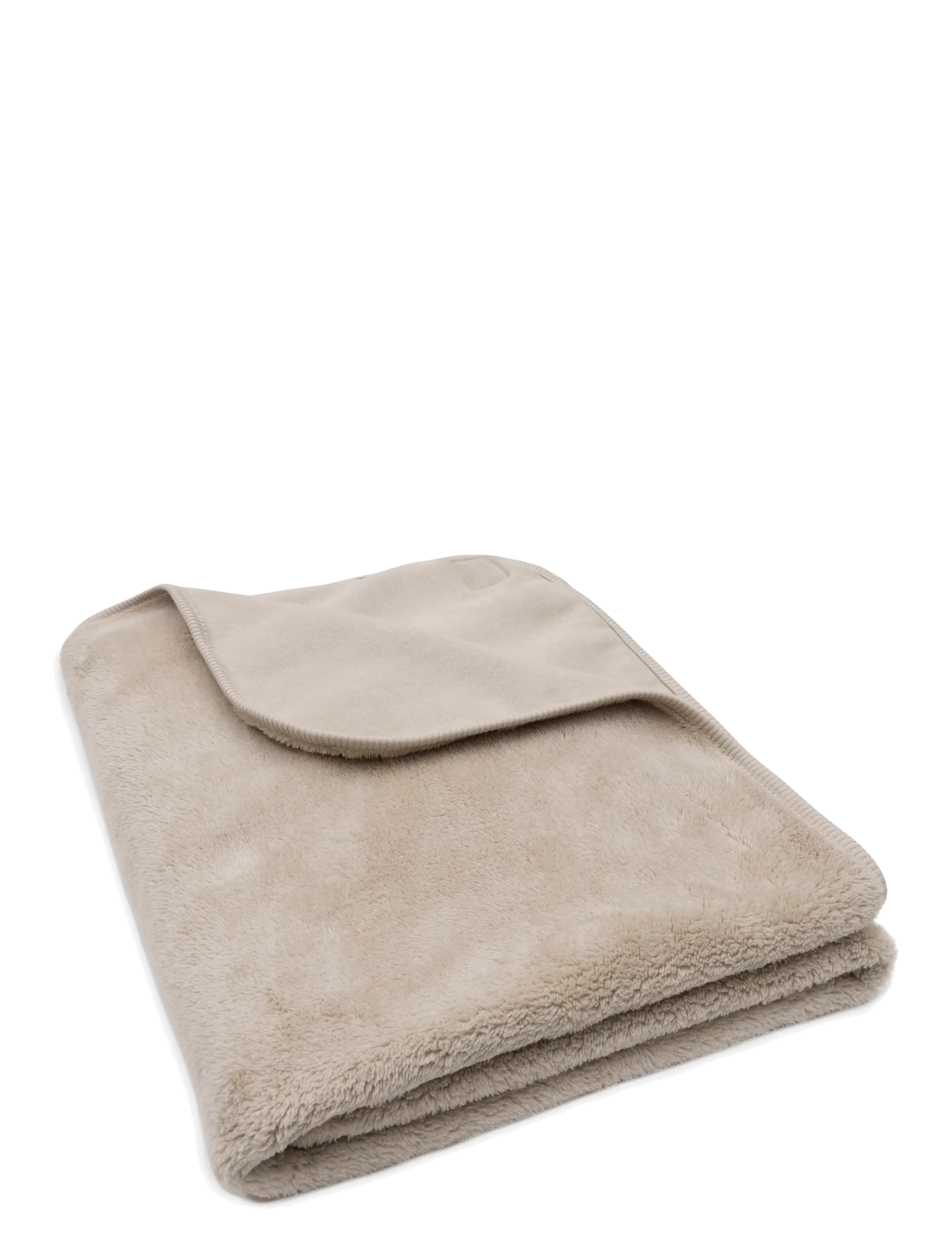 Jollein - Blanket - Reversible - Basic - Sherpa - Jersey - babyfiltar - warm sand - 3
