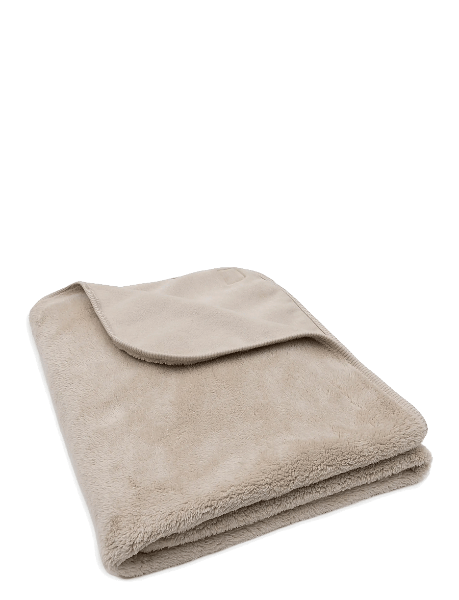 Jollein - Blanket - Reversible - Basic - Sherpa - Jersey - babyfiltar - warm sand - 3