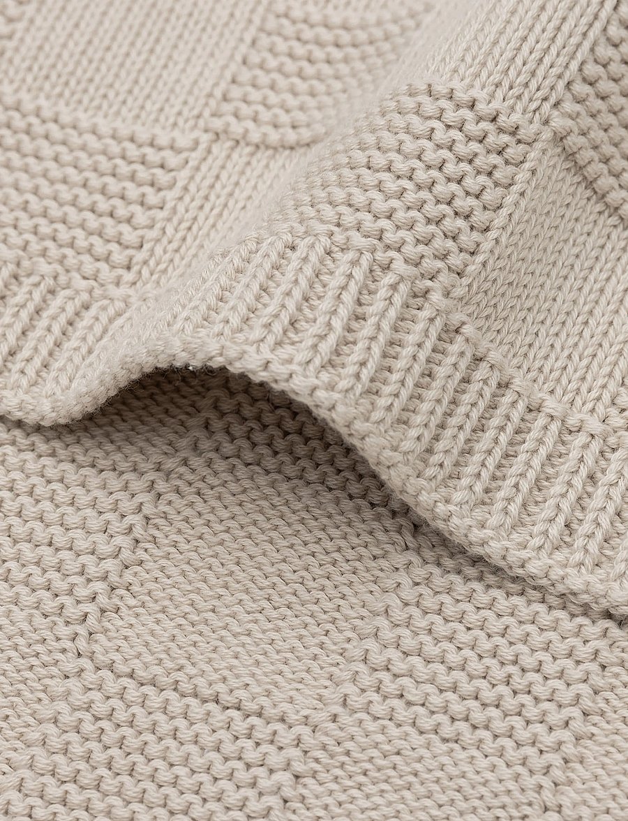 Jollein - Blanket - Basic Knit - babyfiltar - warm sand - 5