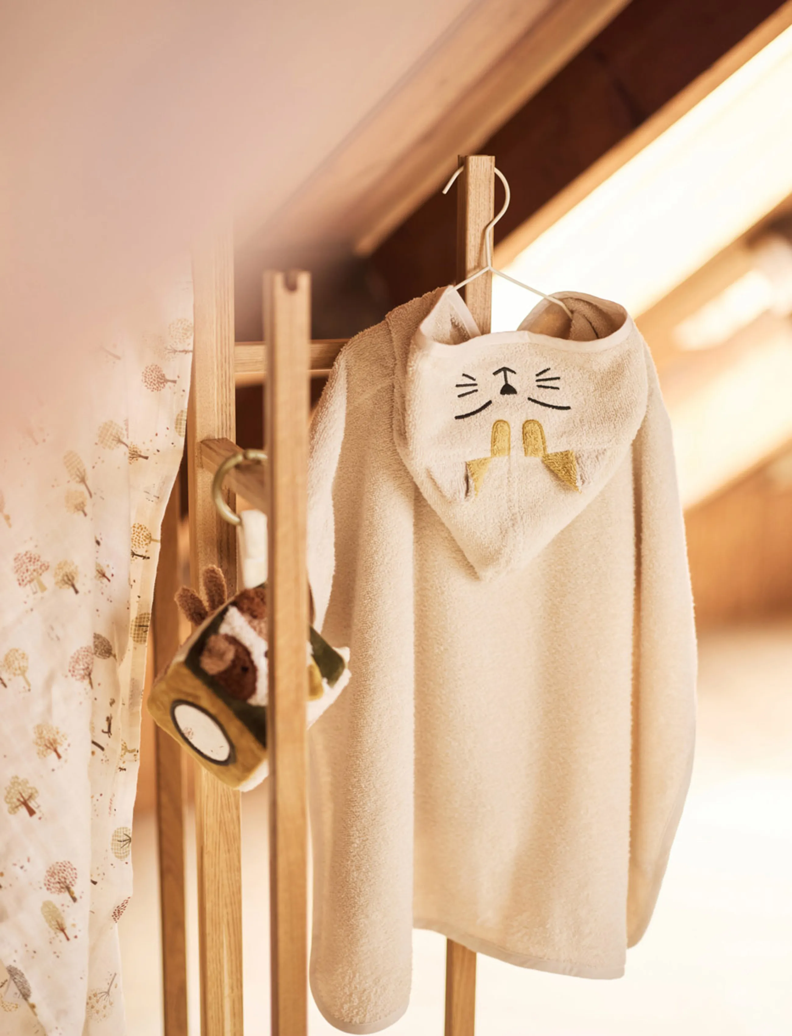Jollein Bath Poncho Terry, 75X75, Beige, Badetid > Poncho Til Bad, Børn