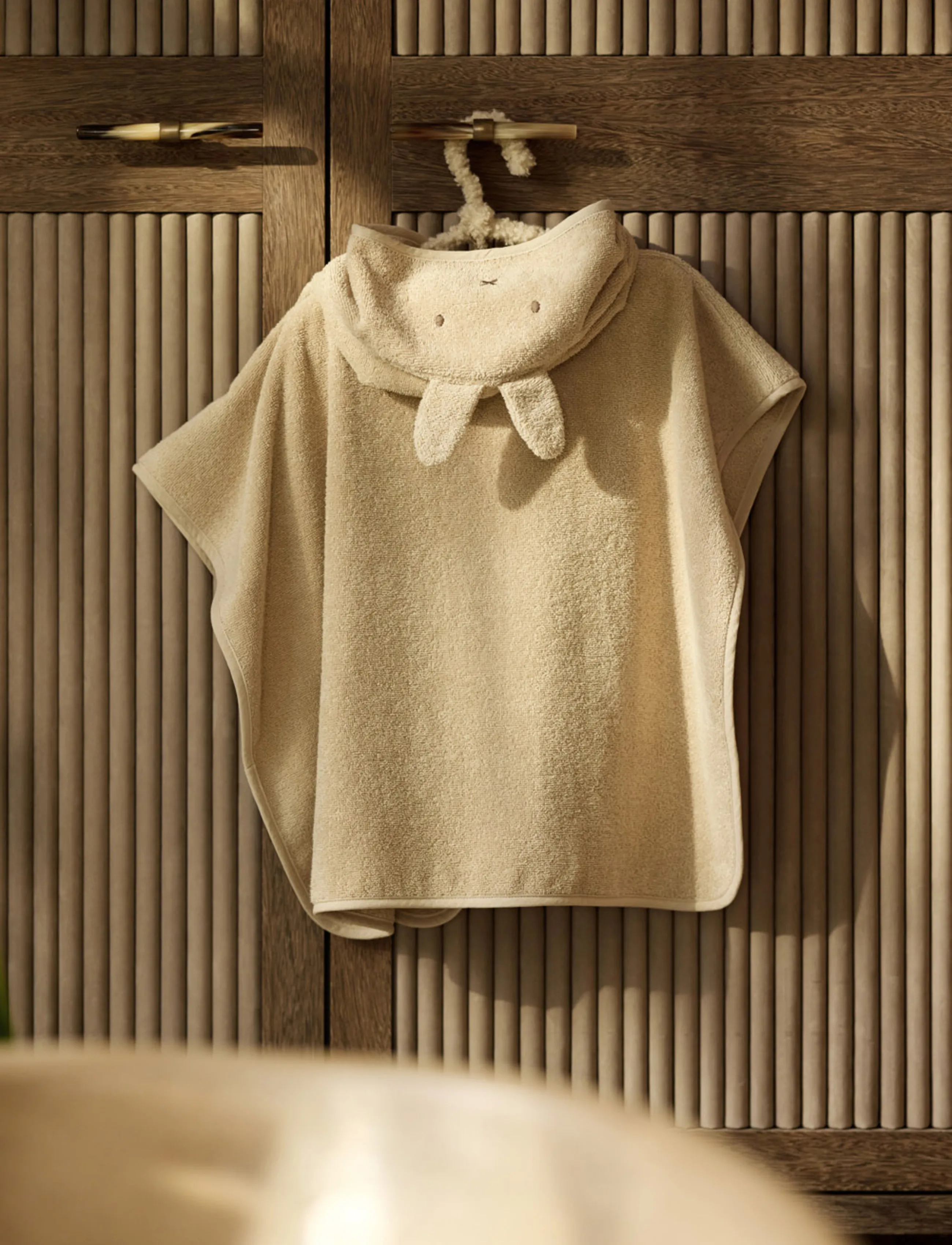 Jollein Bath Poncho Terry, 65X62, Beige, Badetid > Poncho Til Bad, Børn