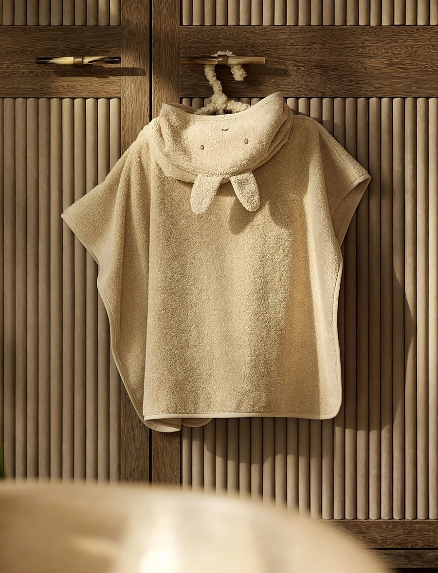 Jollein - Bath poncho Terry - bademäntel - warm sand - 0