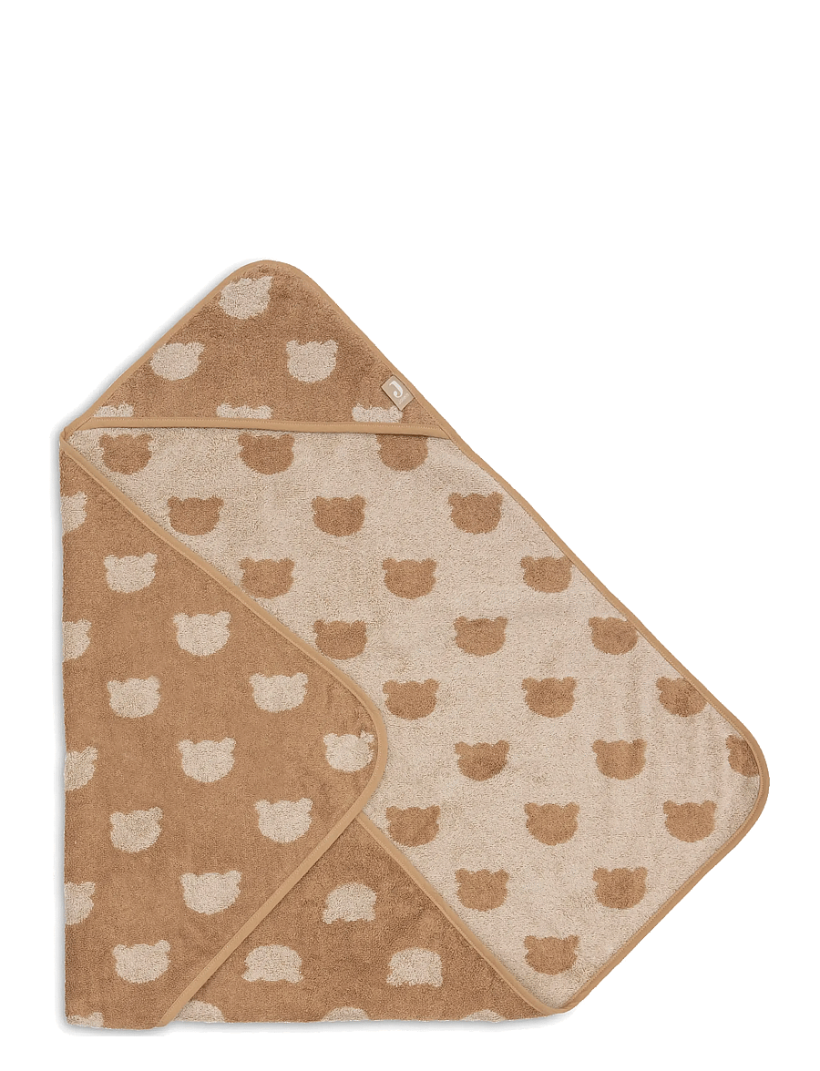 Jollein - Bath Cape Terry - bademäntel - biscuit - 2