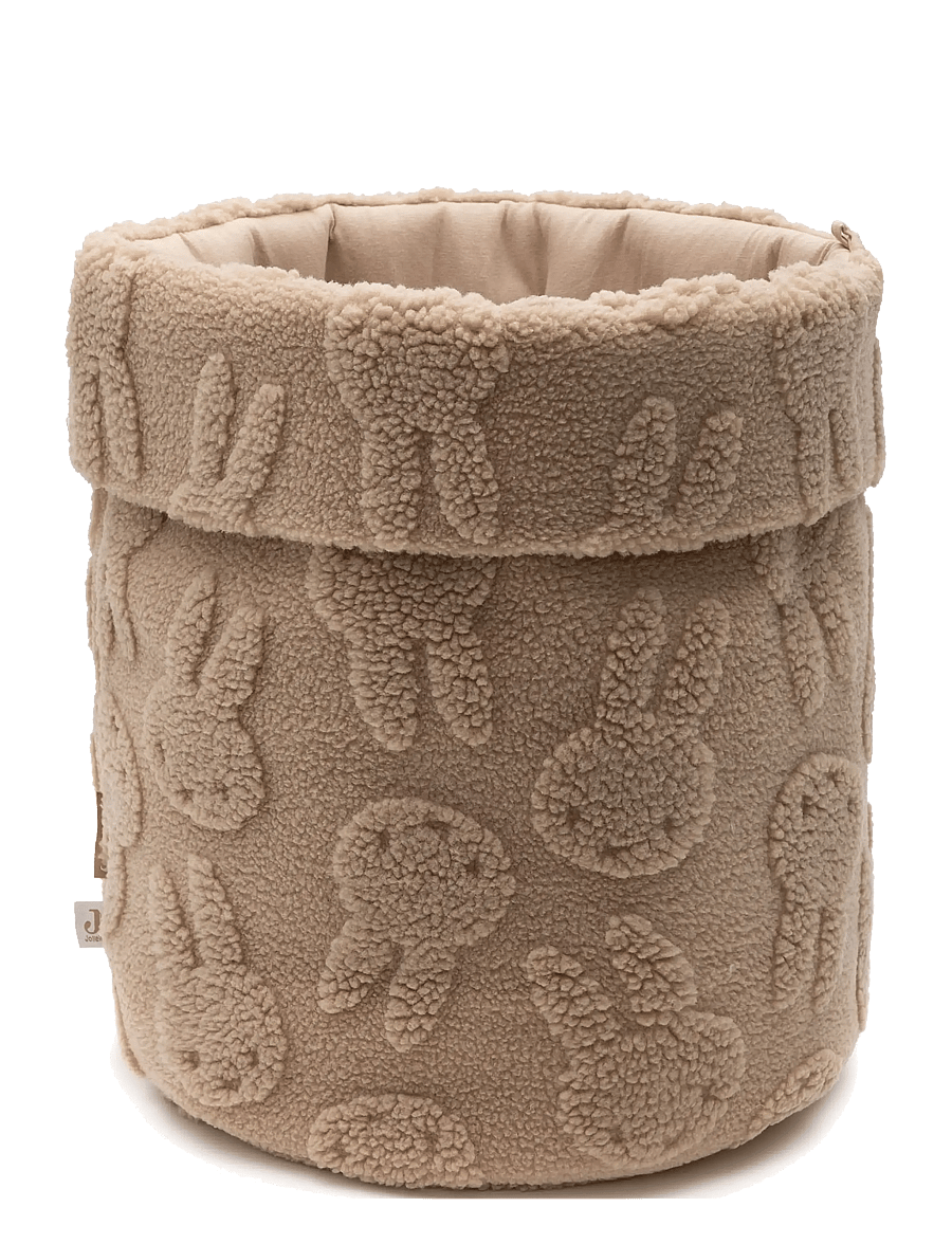 Jollein - Storage Basket - Jacquard Teddy - biscuit - 0