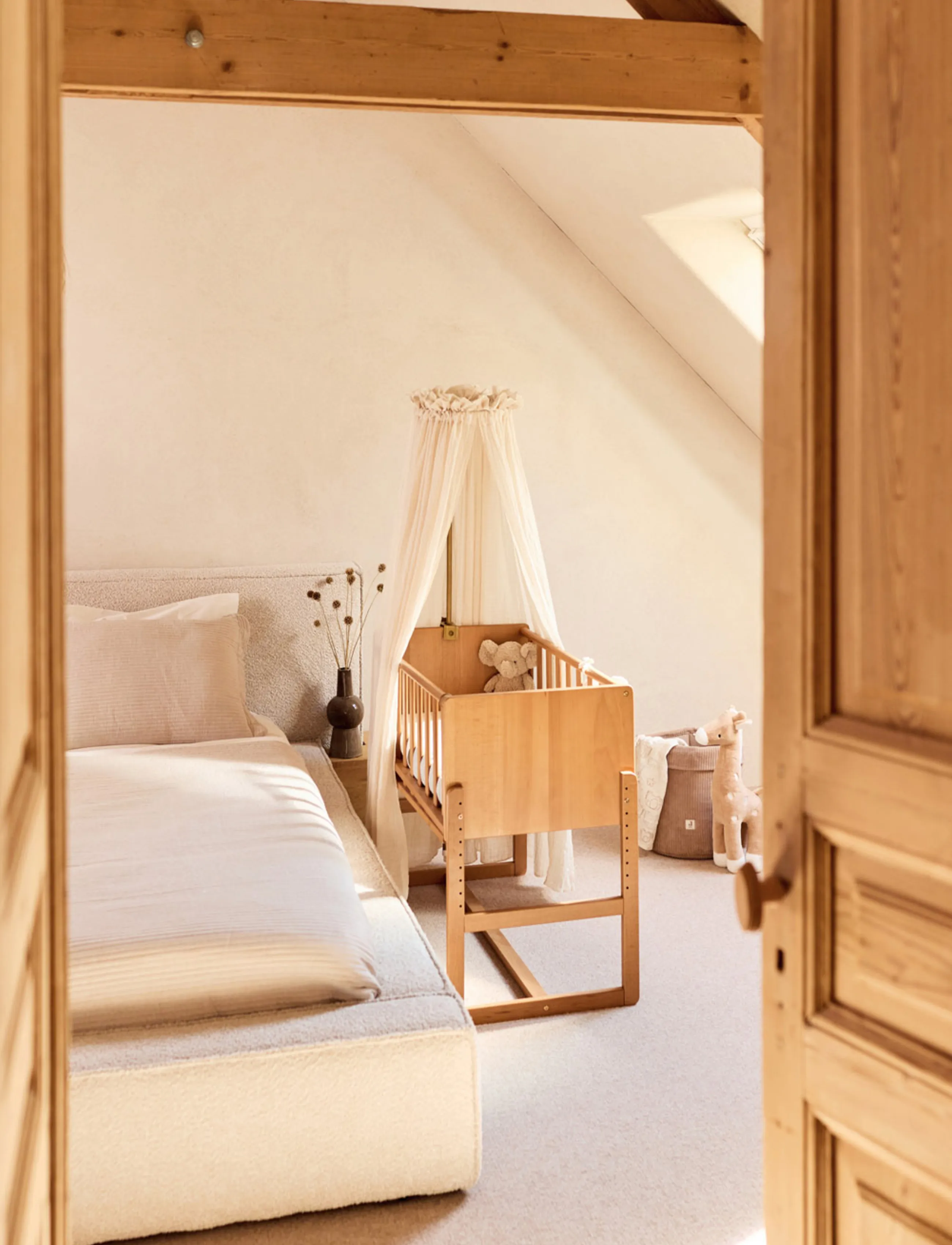 Jollein Changing Table Basket - Cloudy Rib, 35X30, Beige, Opbevaring > Opbevaringskurve, Børn