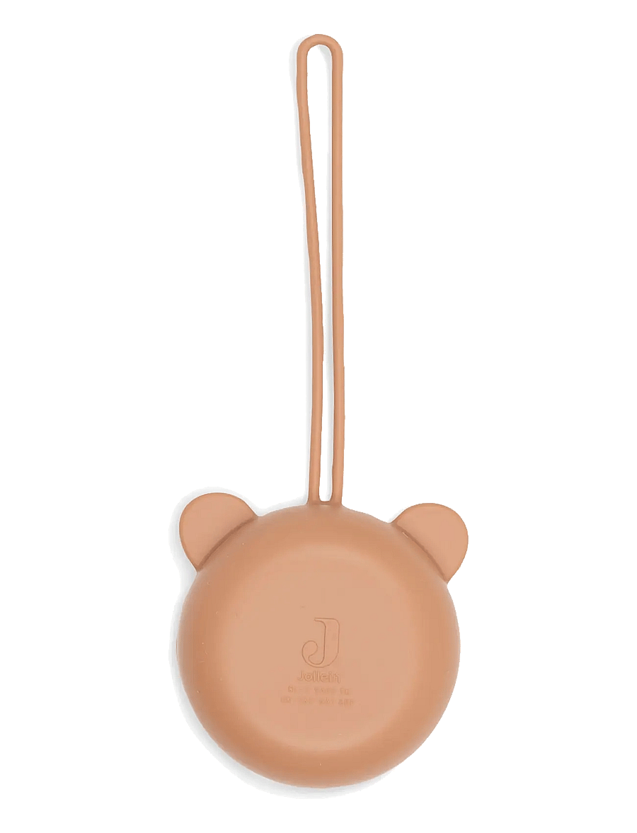 Jollein - Silicone Pacifier Case - kinderwagen-accessoires - light terra - 2