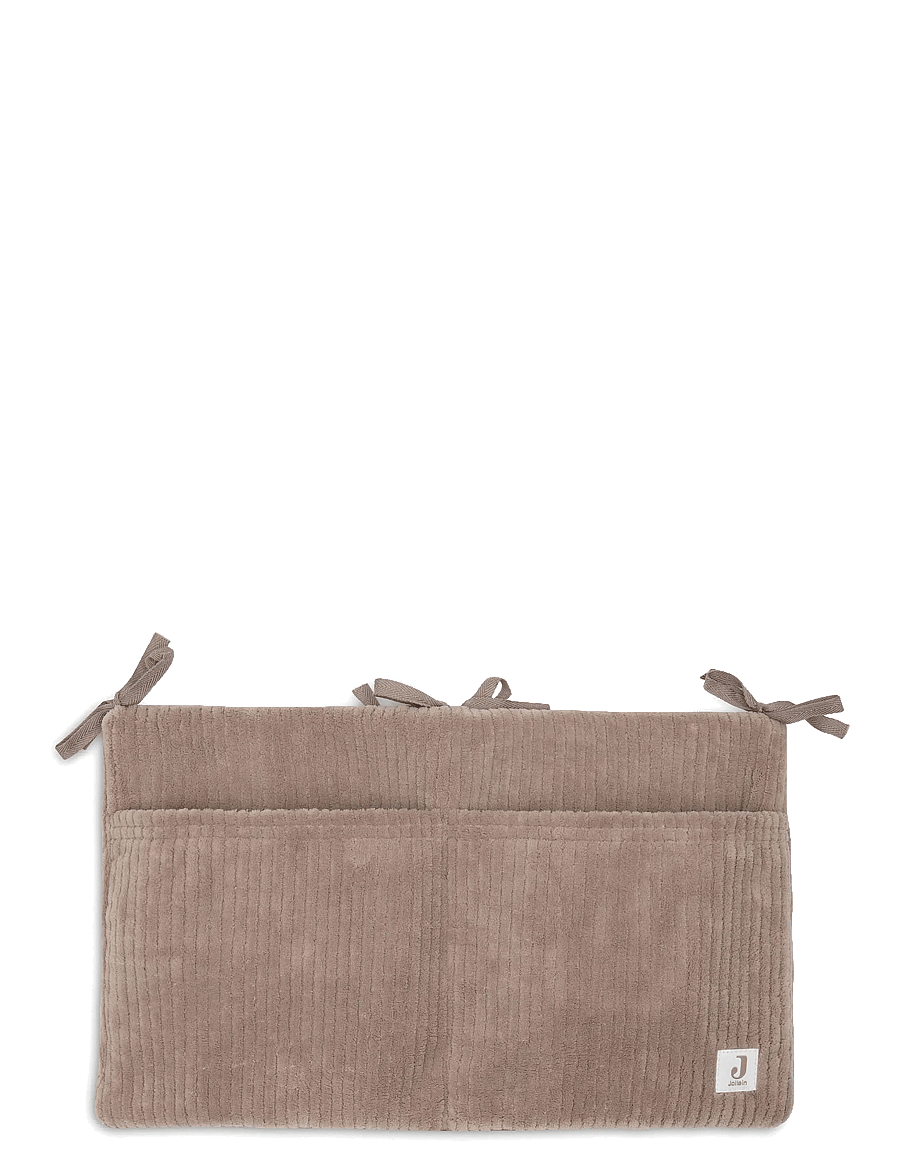 Jollein - Playpen Storage Bag Organizer - Cloudy Rib - kinderbettorganizer - milky coffee - 0
