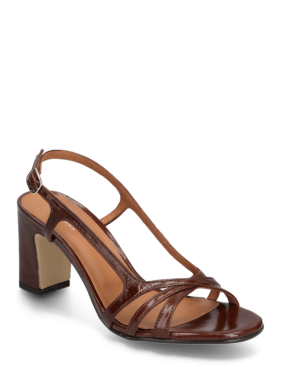 Jonak Paris - 088-VAIANA CUIR BRILLANT - sandaler med hæl - marron - 1