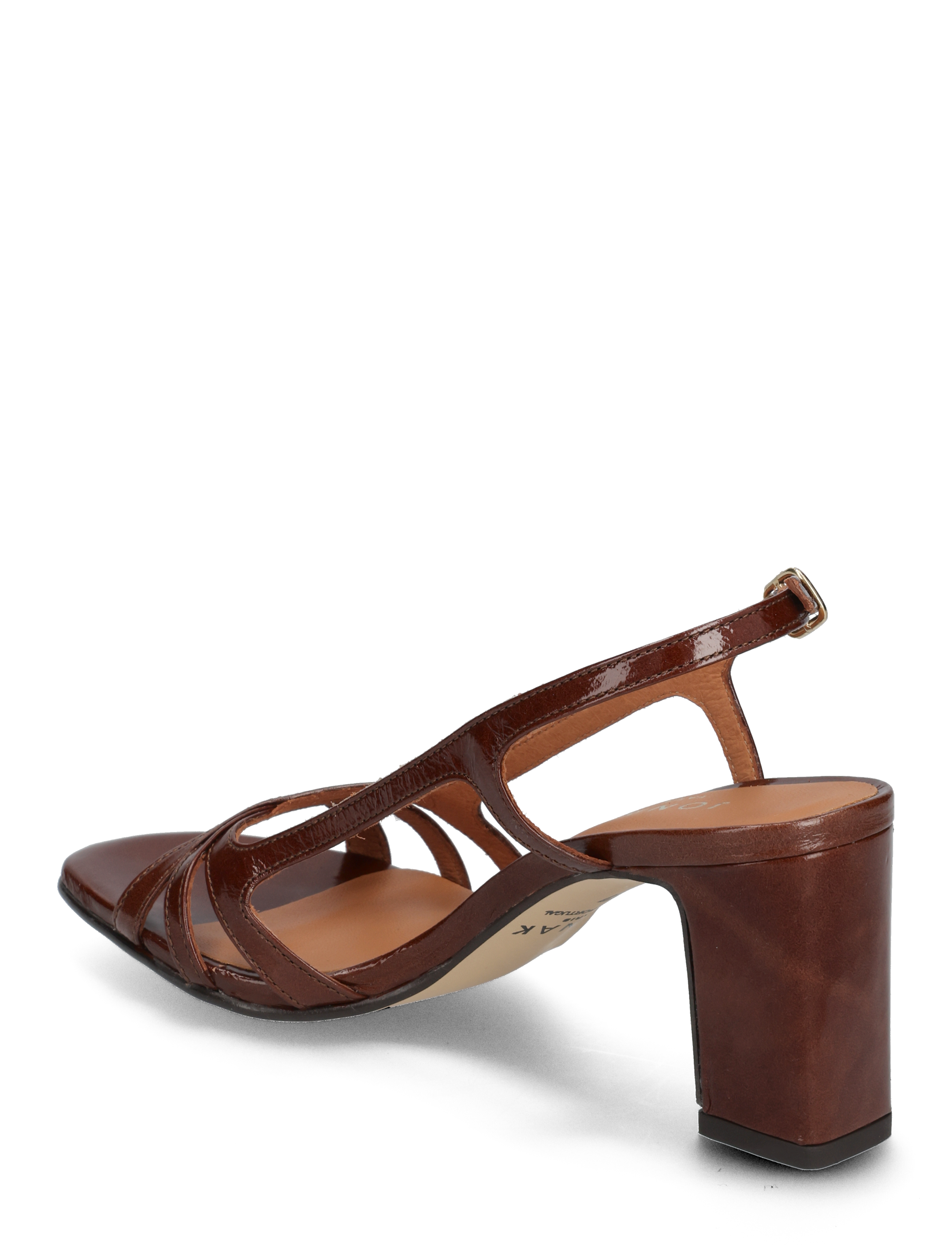 Jonak Paris - 088-VAIANA CUIR BRILLANT - sandaler med hæl - marron - 3