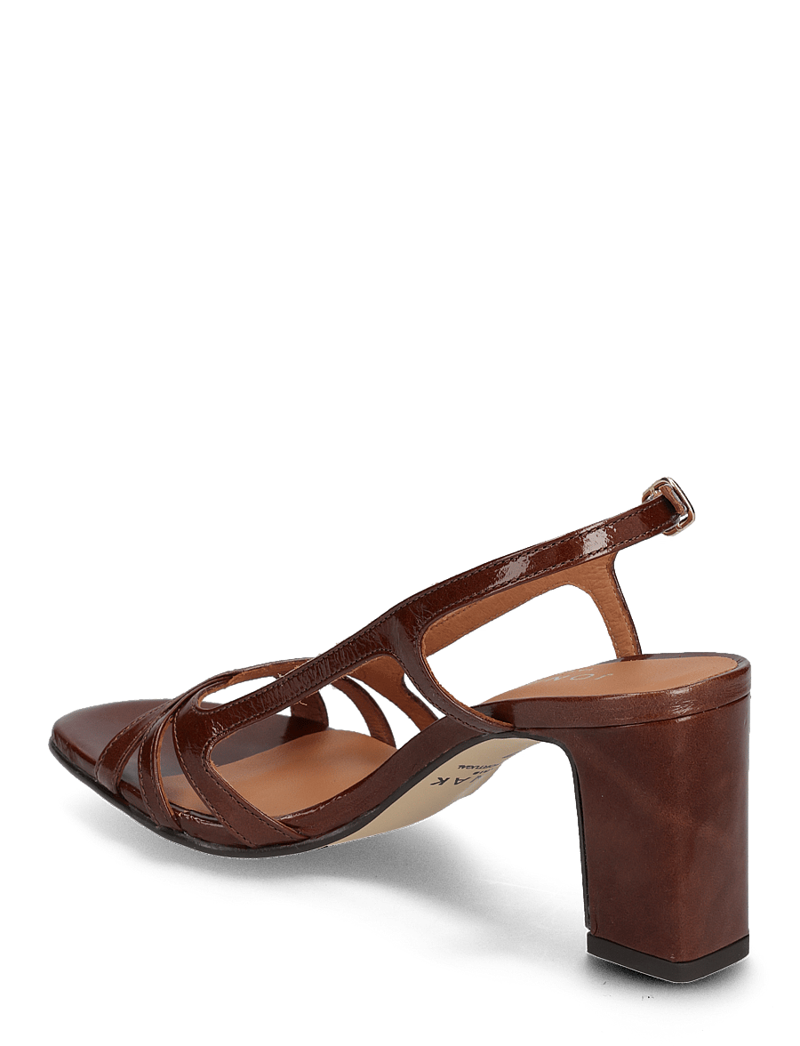 Jonak Paris - 088-VAIANA CUIR BRILLANT - sandaler med hæl - marron - 3